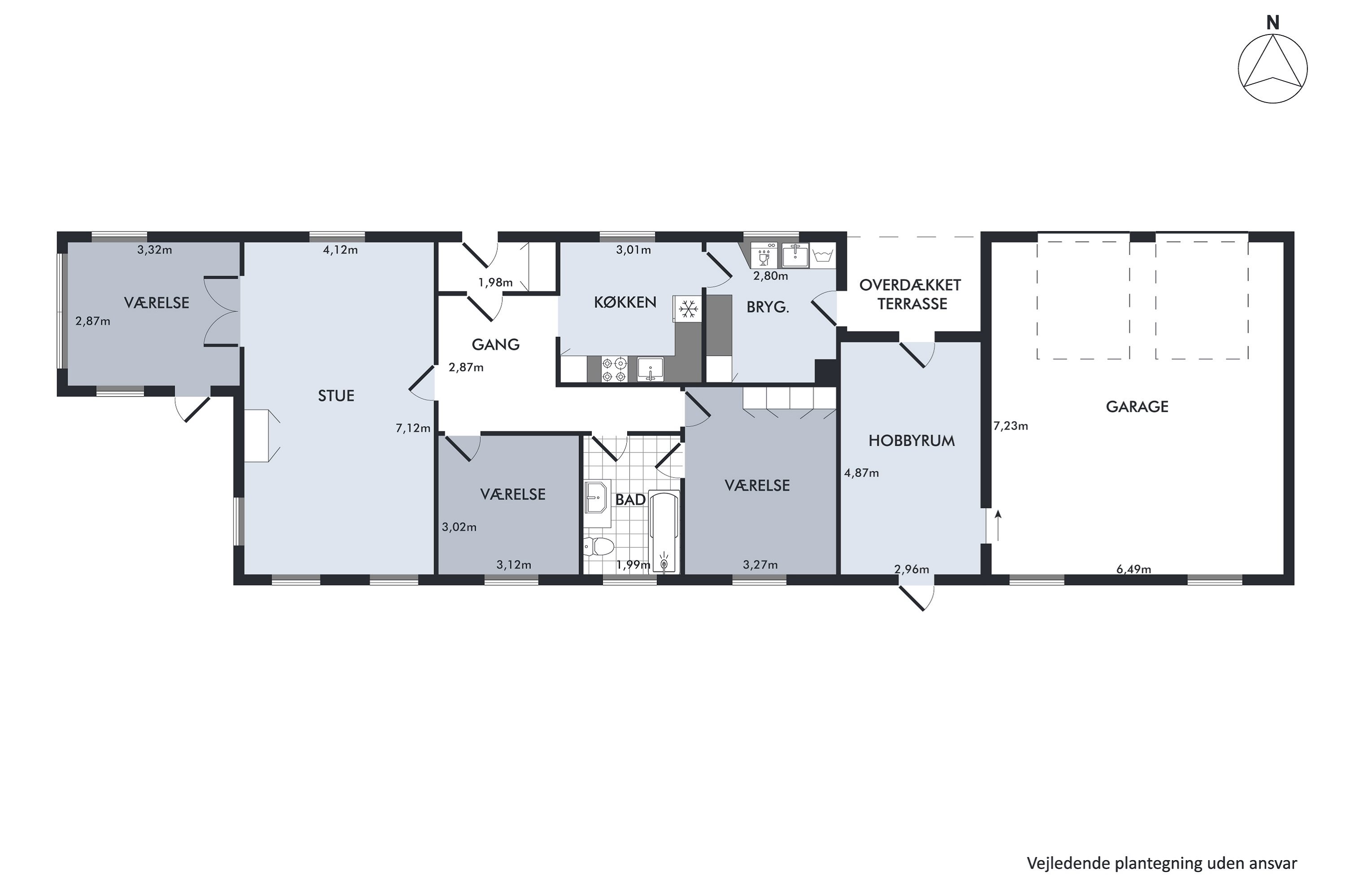 Plantegninger billede af Nedervej 29A, Mjels, 6430 Nordborg