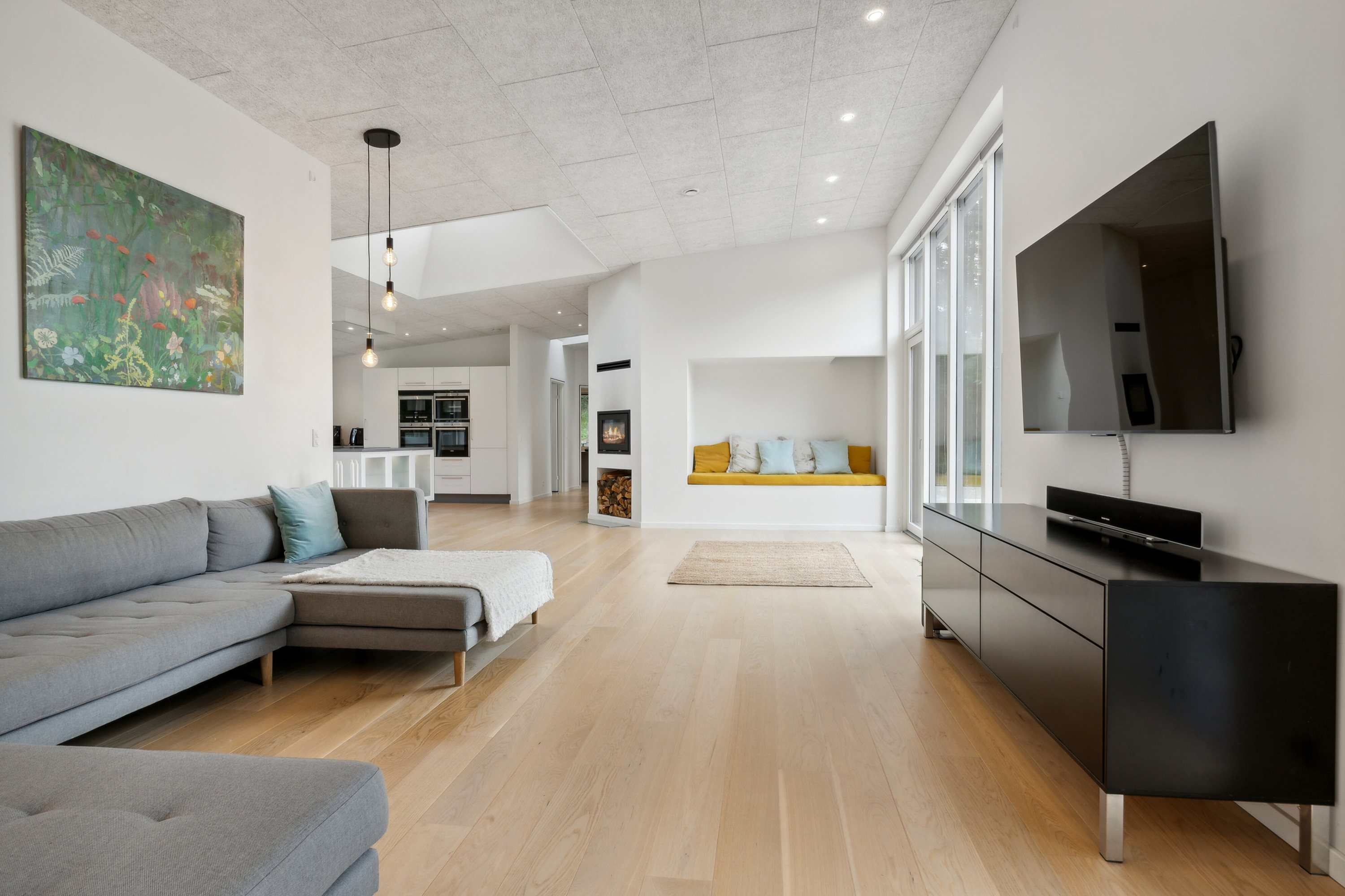 Fremhævet stue billede i fuldskærmstilstand. Billede af Tyrsigvej 105, 9870 Sindal