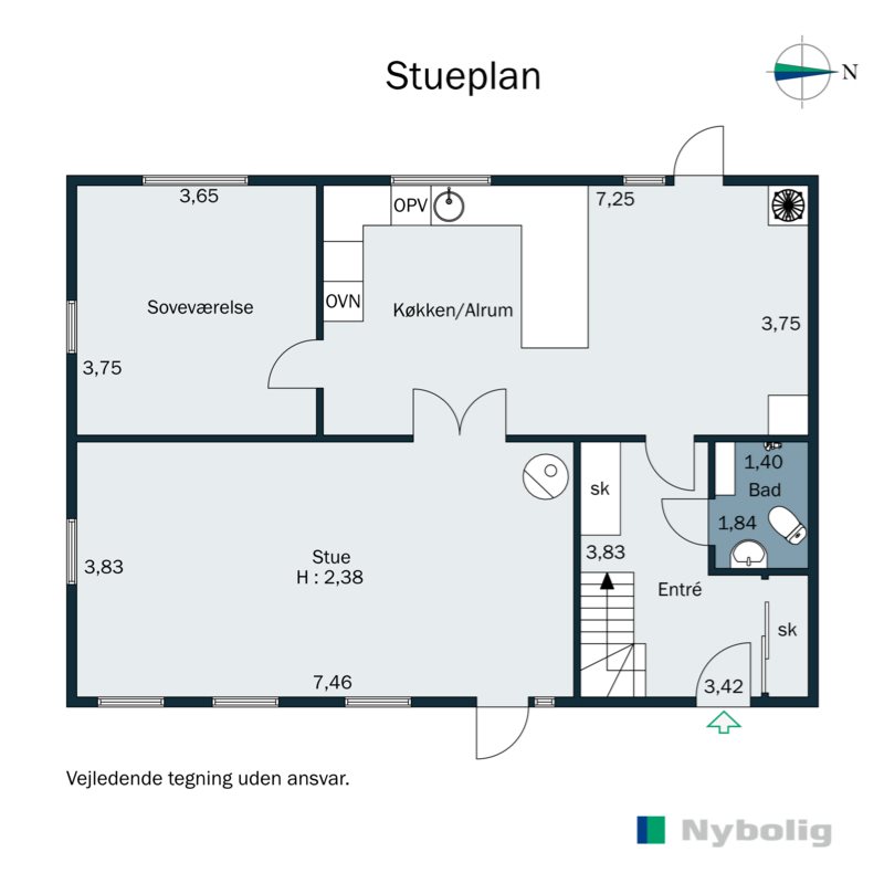Plantegninger billede af Lemmestrupvej 17, Højby, 8300 Odder