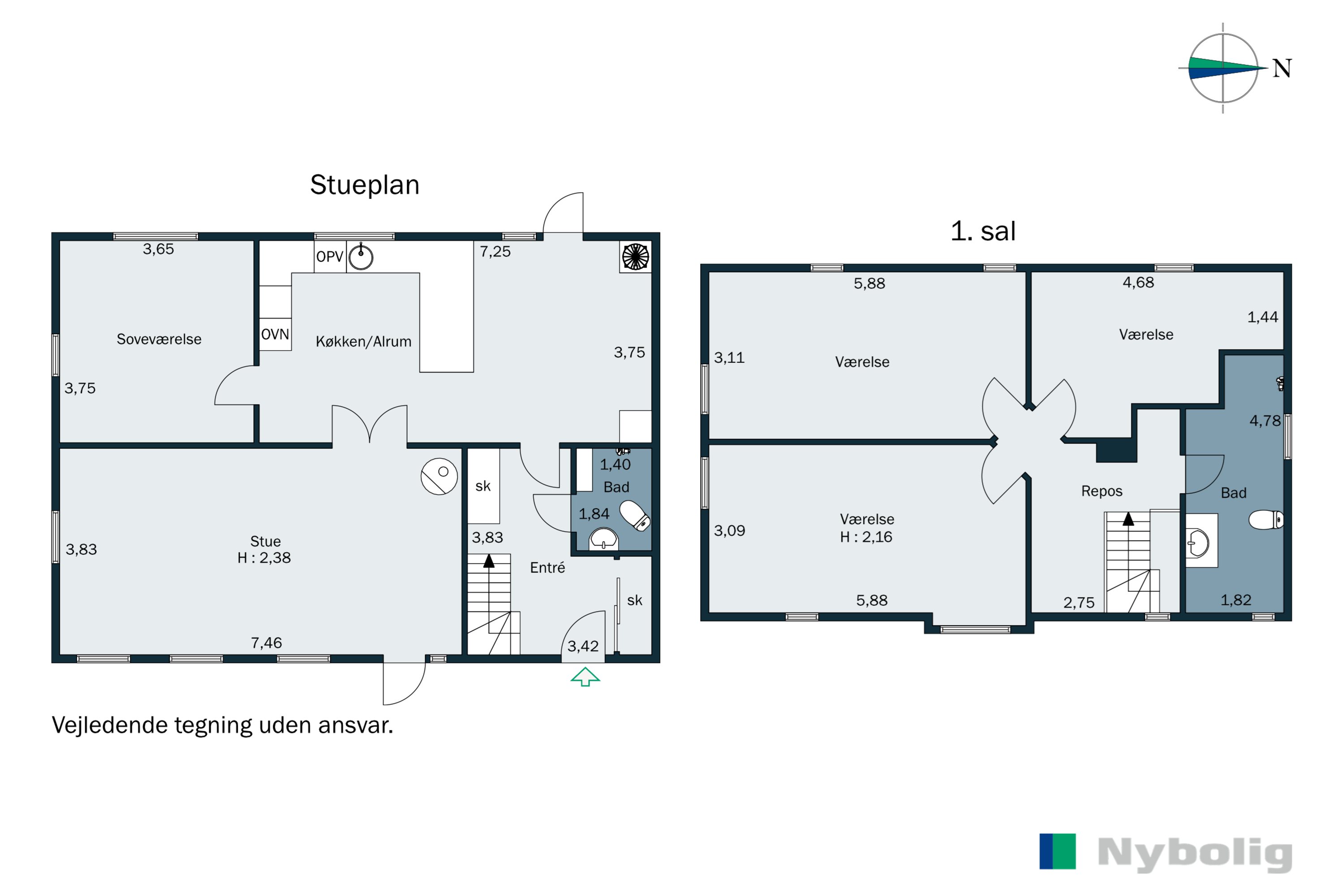 Plantegninger billede af Lemmestrupvej 17, Højby, 8300 Odder