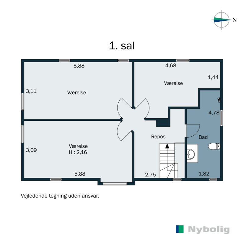 Plantegninger billede af Lemmestrupvej 17, Højby, 8300 Odder