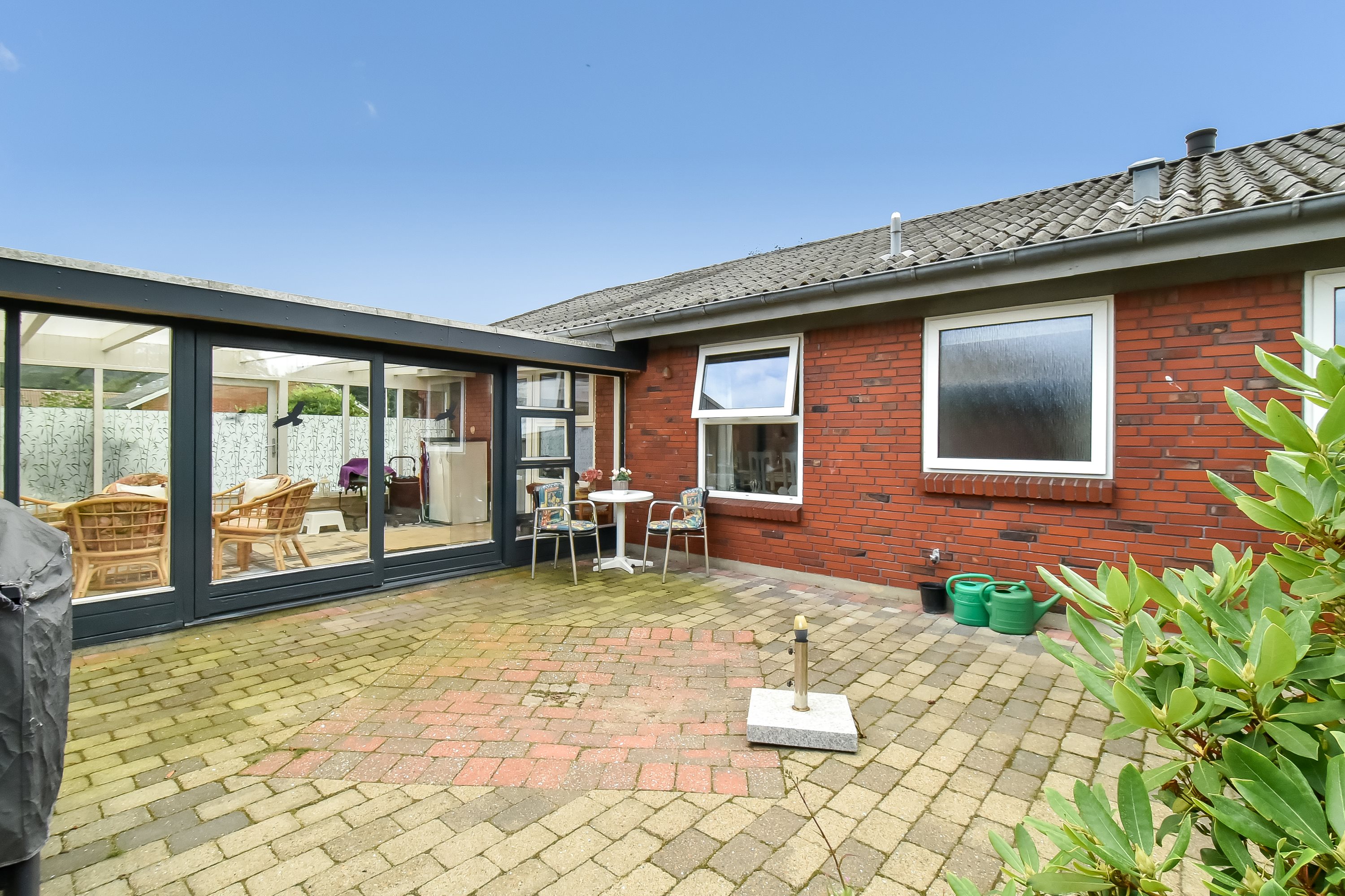 Fremhævet gårdhave billede i fuldskærmstilstand. Billede af Grønningen 14, Troldhede, 6920 Videbæk