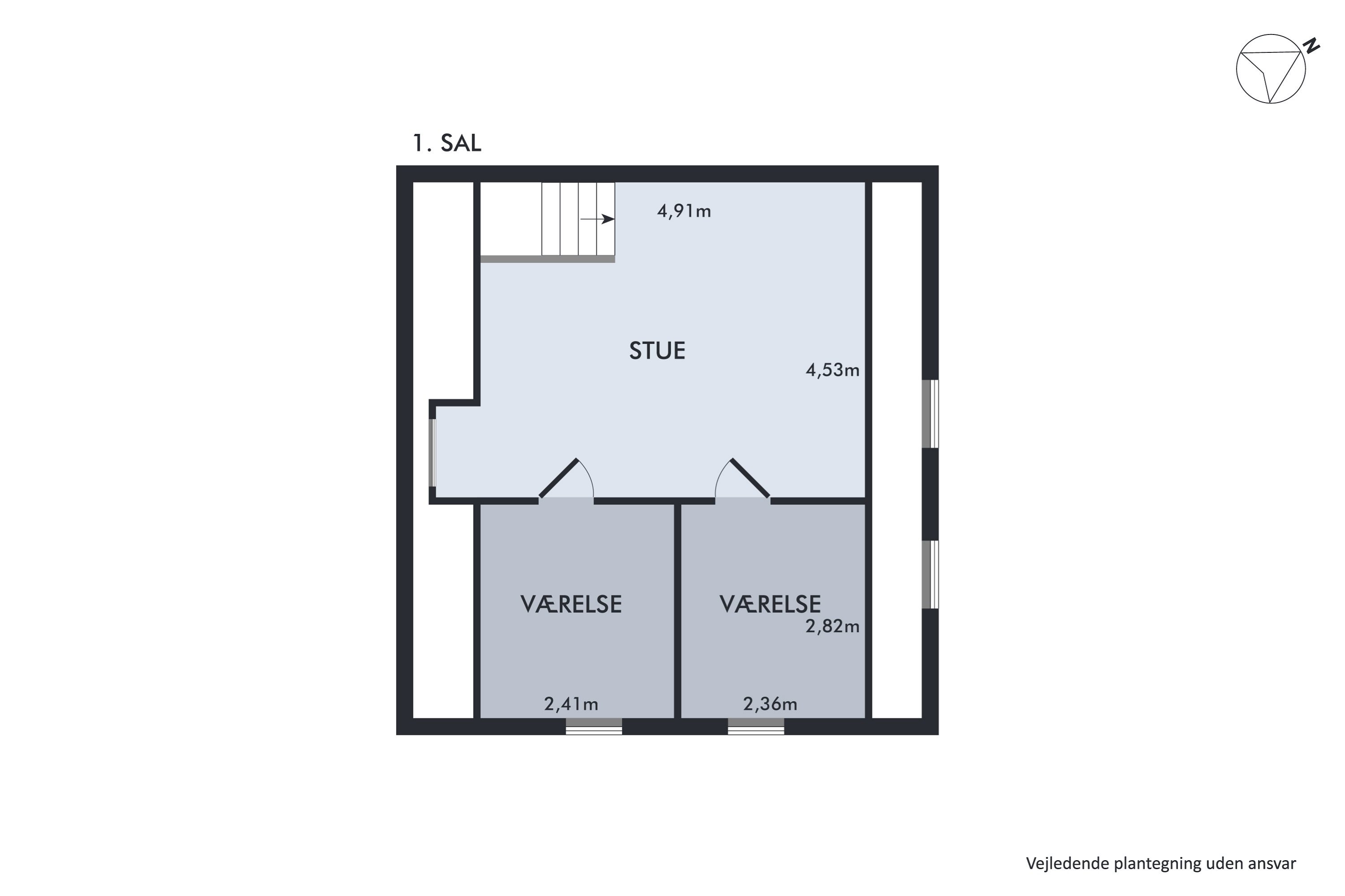 Plantegninger billede af Krogensvej 34, Vester Hassing, 9310 Vodskov