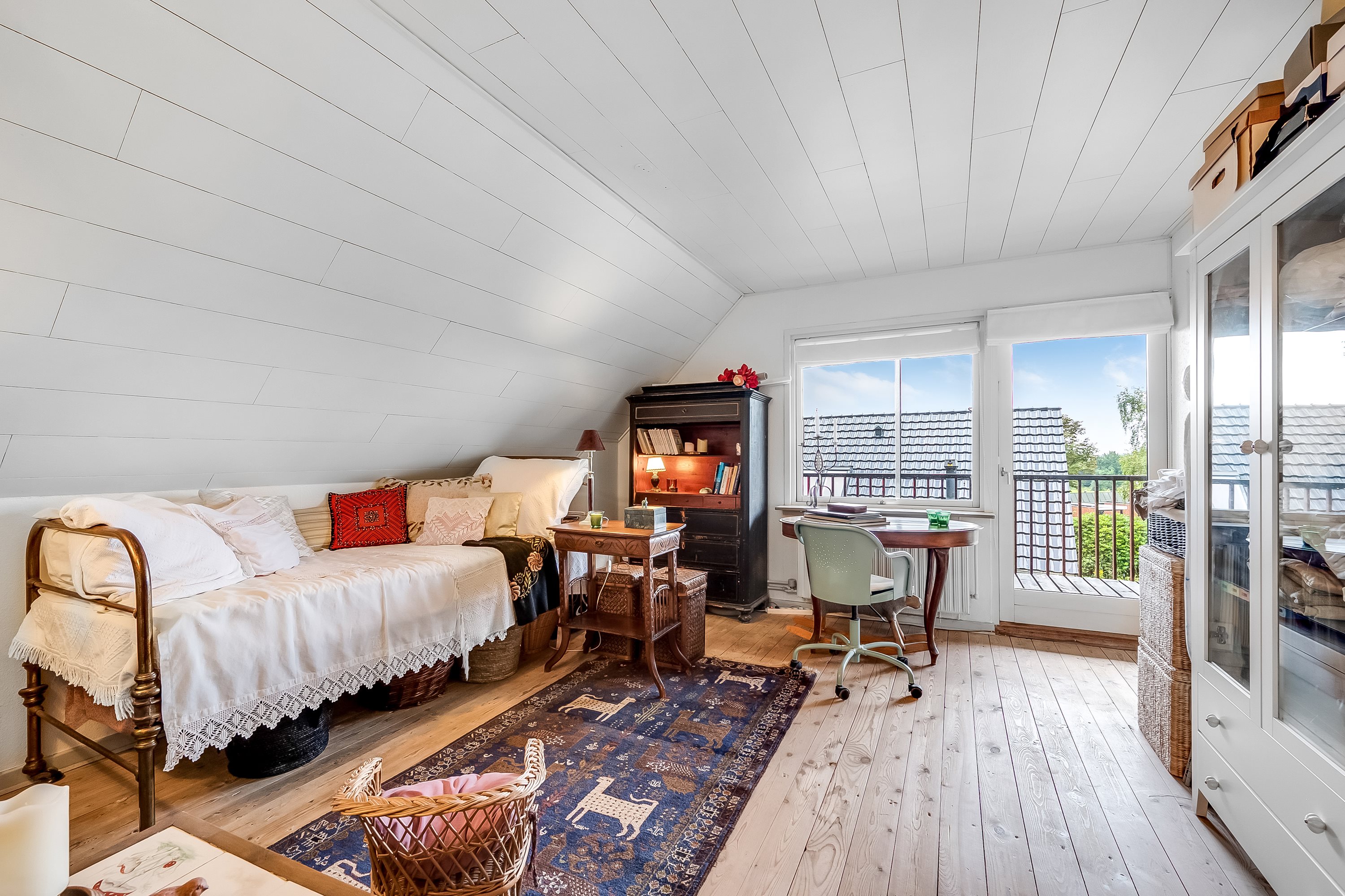 Fremhævet stue billede i fuldskærmstilstand. Billede af Liljealle 13, 6920 Videbæk