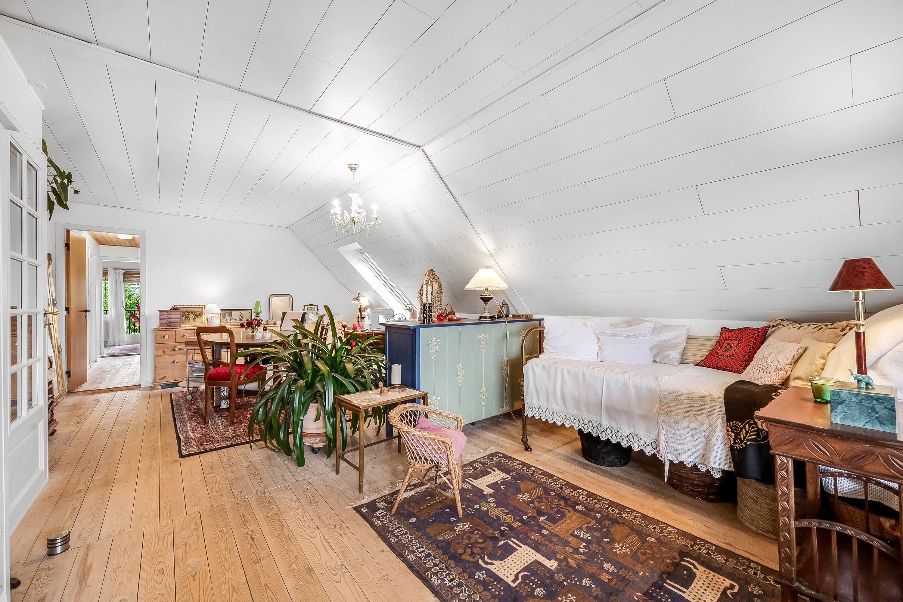 Fremhævet stue billede i fuldskærmstilstand. Billede af Liljealle 13, 6920 Videbæk