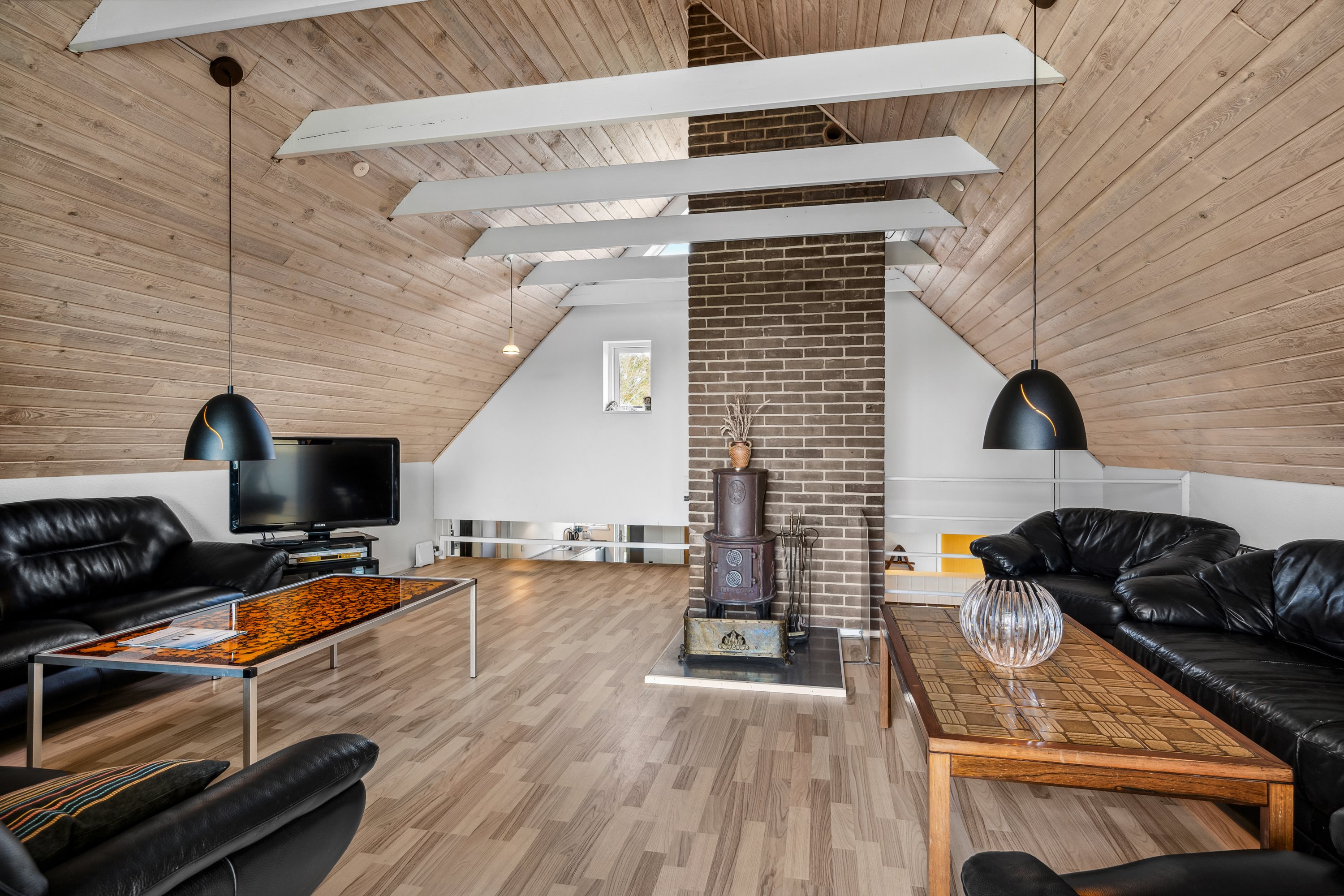 Fremhævet stue billede i fuldskærmstilstand. Billede af Højvangen 4, Boeslum Bakker , 8400 Ebeltoft