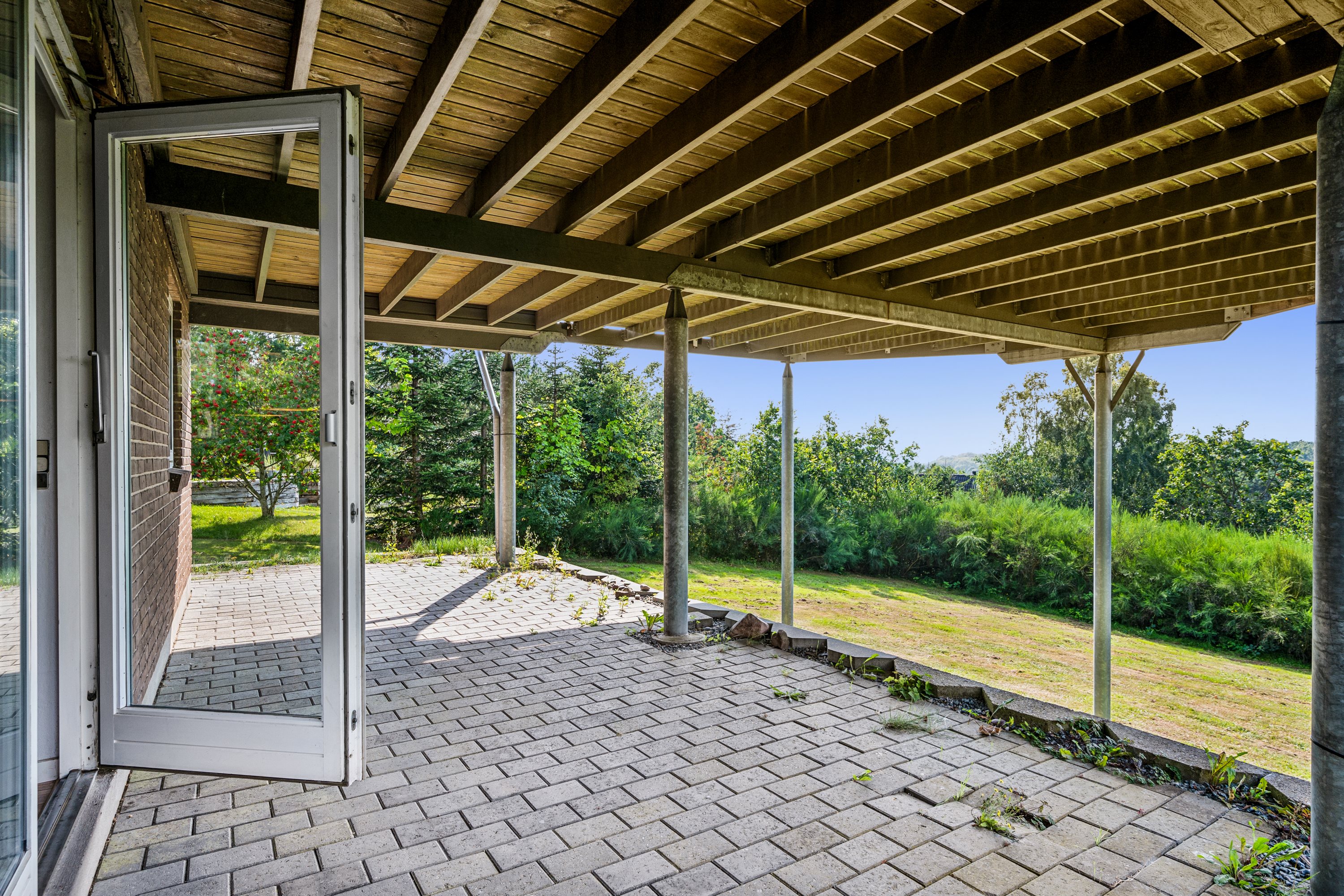 Fremhævet terrasse billede i fuldskærmstilstand. Billede af Højvangen 4, Boeslum Bakker , 8400 Ebeltoft