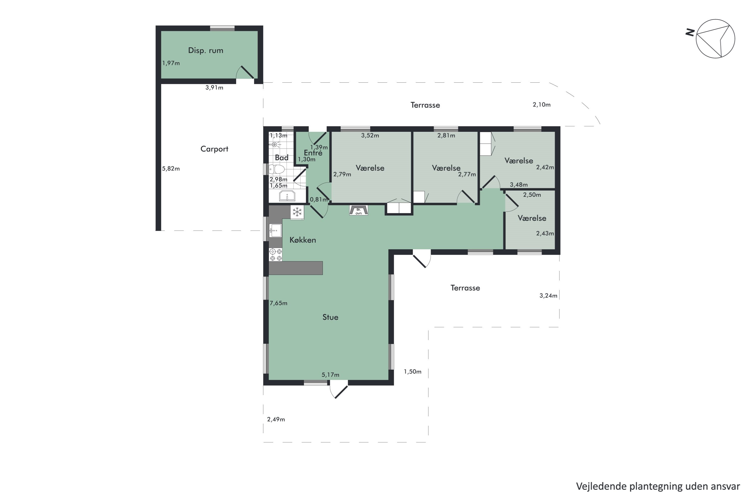 Plantegninger billede af Skovstjernevej 8, Vadum, 7860 Spøttrup
