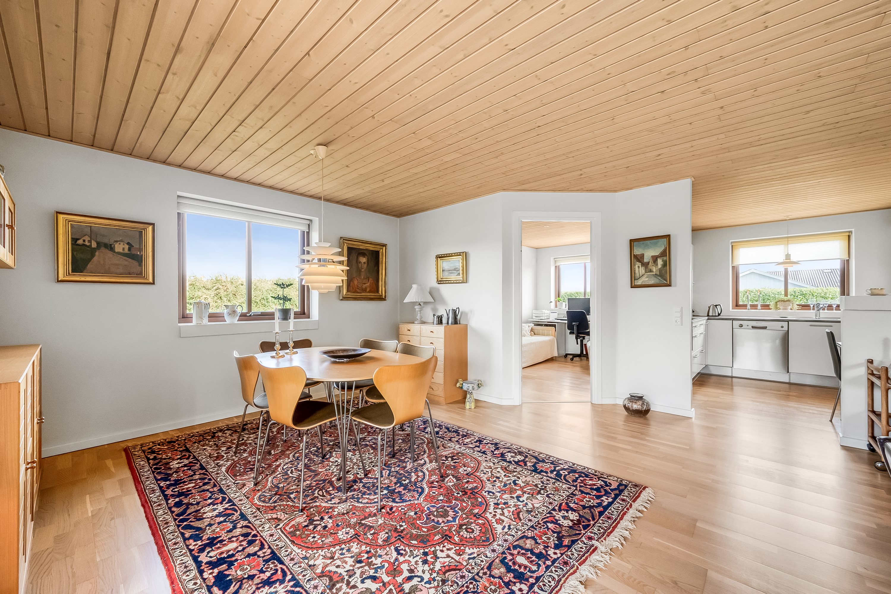 Fremhævet stue billede i fuldskærmstilstand. Billede af Stenaldervej 87, Rindum, 6950 Ringkøbing