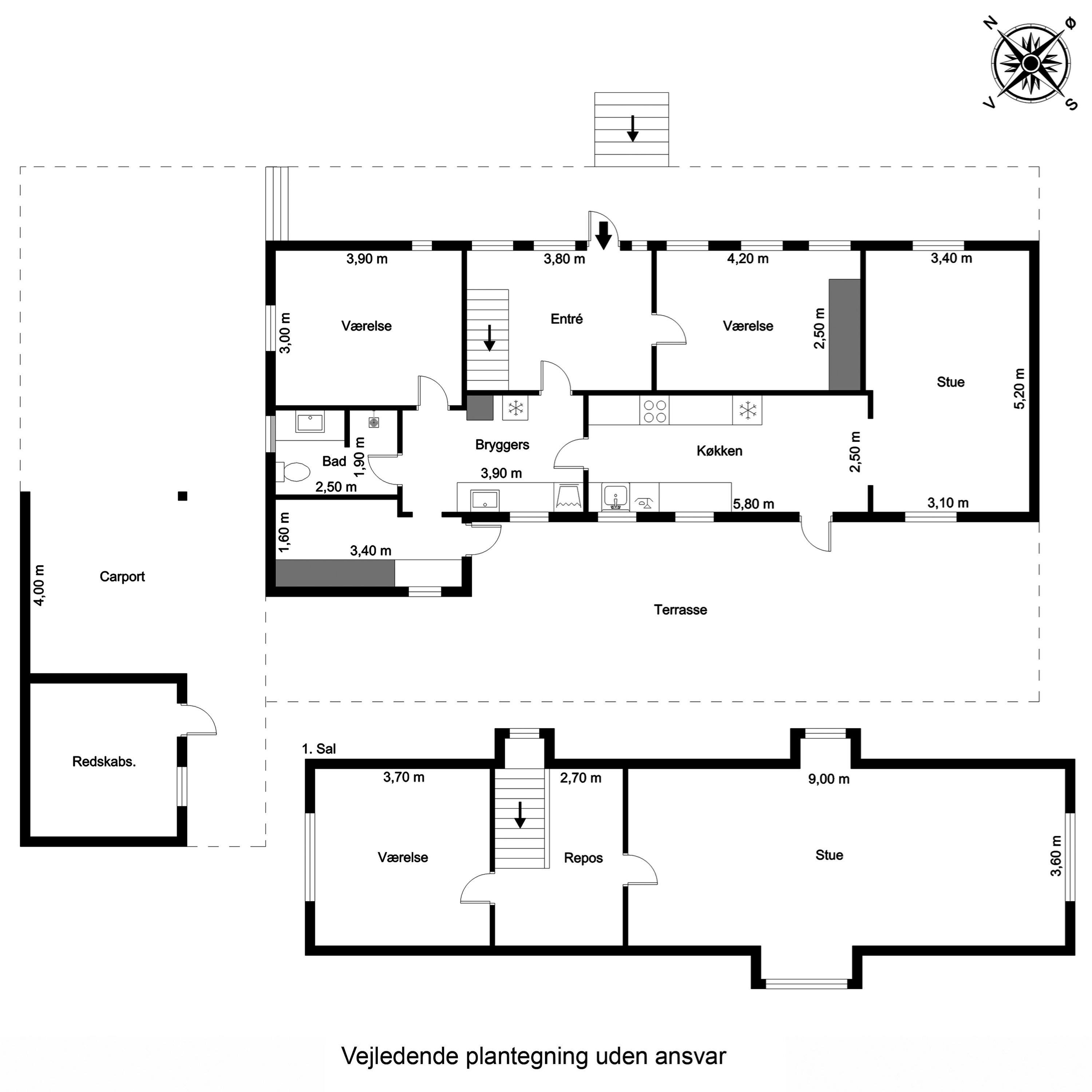 Plantegninger billede af Mads Hansensgade 10, Brylle, 5690 Tommerup