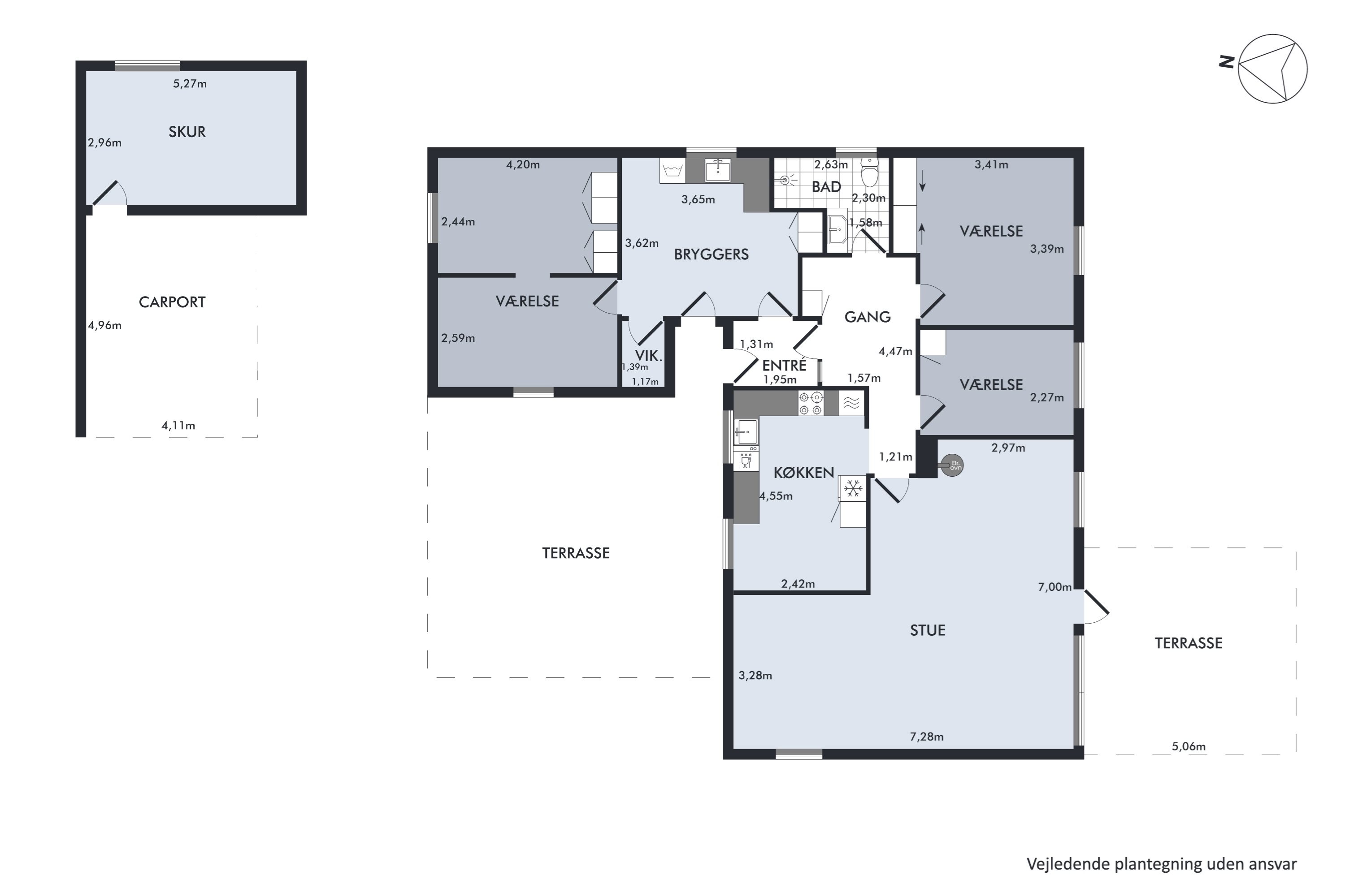 Plantegninger billede af Skovkrogen 2, Vejerslev, 7980 Vils