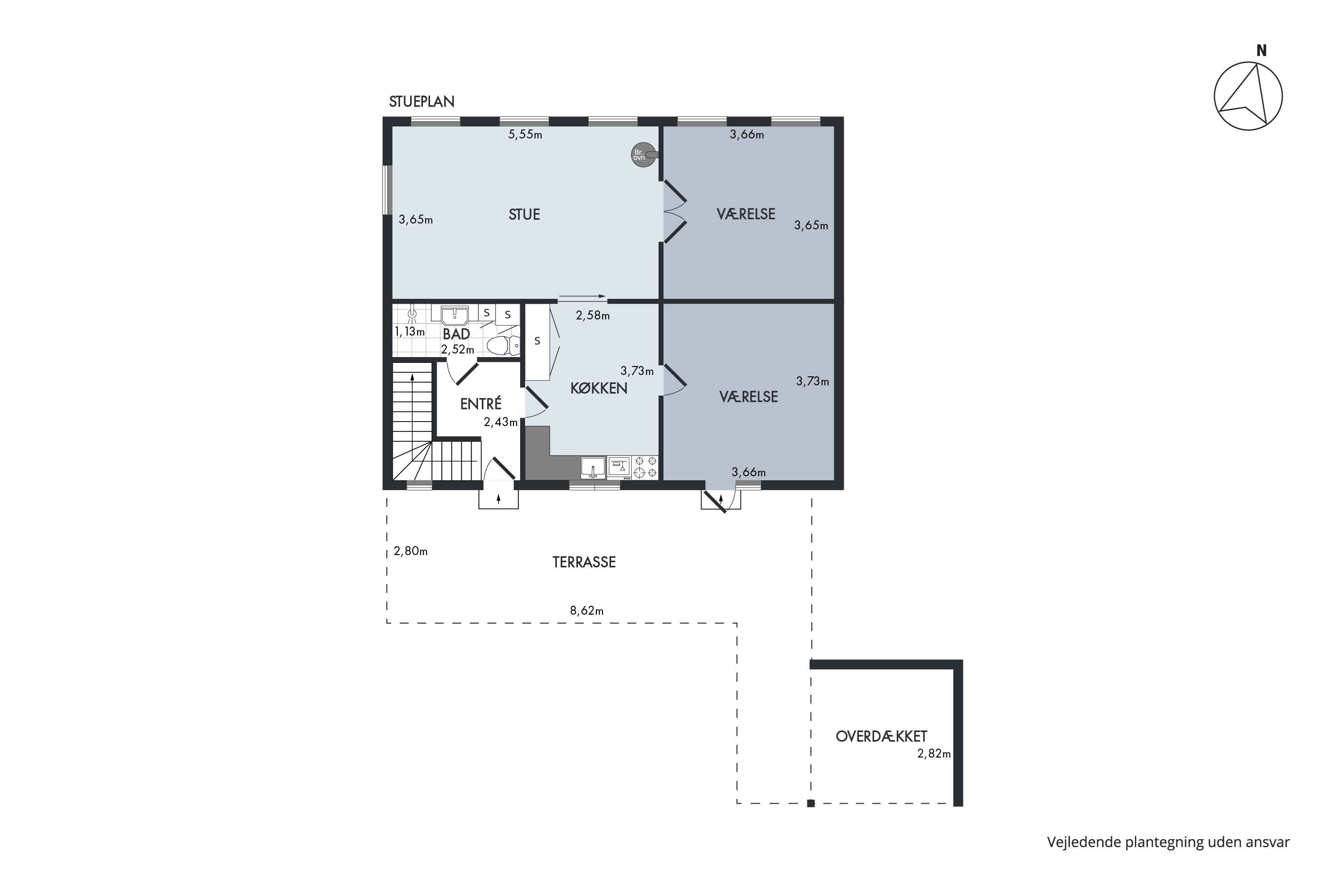 Plantegninger billede af Lystrupvej 32, Lystrup, 8961 Allingåbro