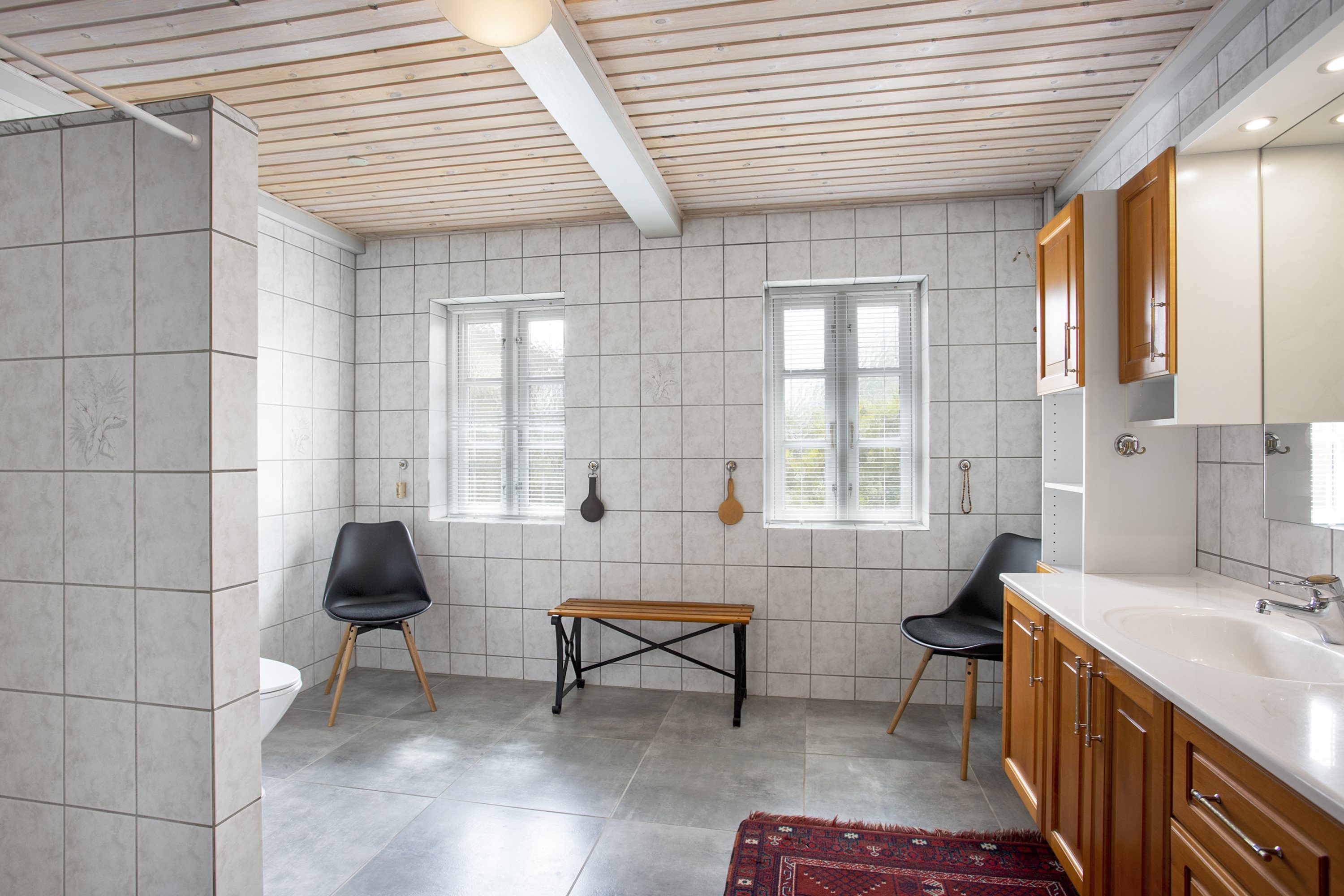 Fremhævet badeværelse billede i fuldskærmstilstand. Billede af Hillerupvej 67, Hillerup, 6760 Ribe