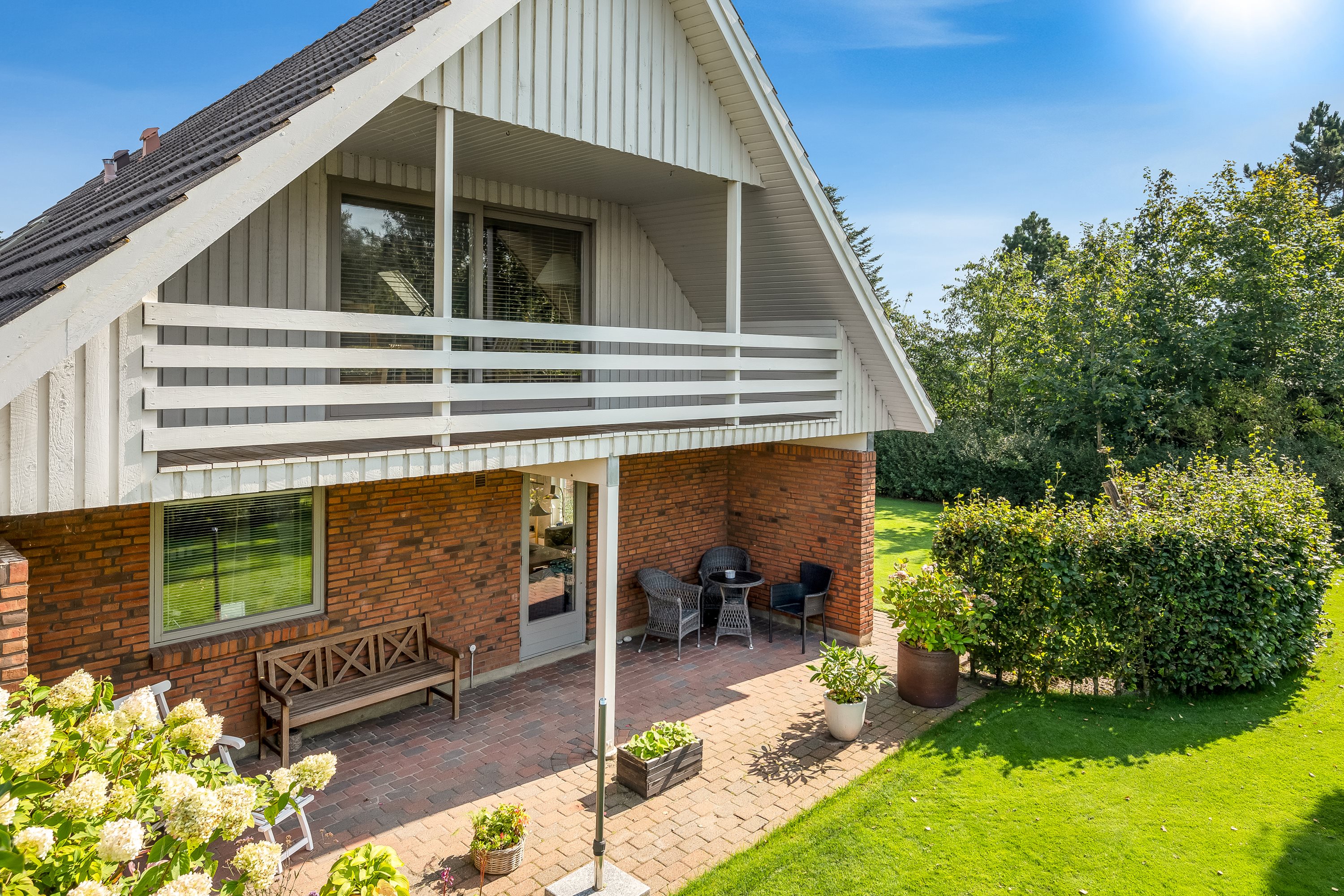 Fremhævet terrasse billede i fuldskærmstilstand. Billede af Åbrinken 14, 6900 Skjern