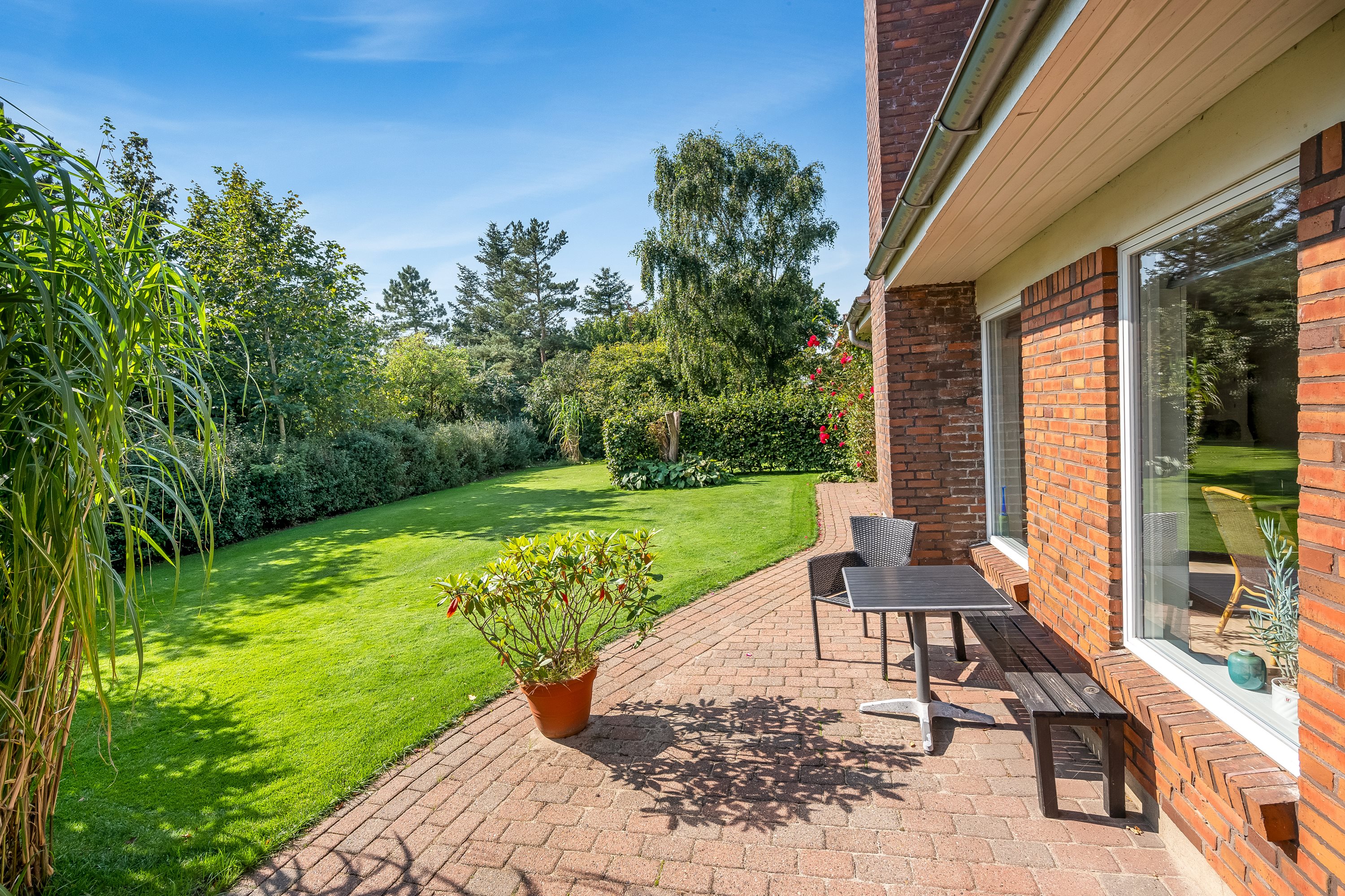 Fremhævet terrasse billede i fuldskærmstilstand. Billede af Åbrinken 14, 6900 Skjern