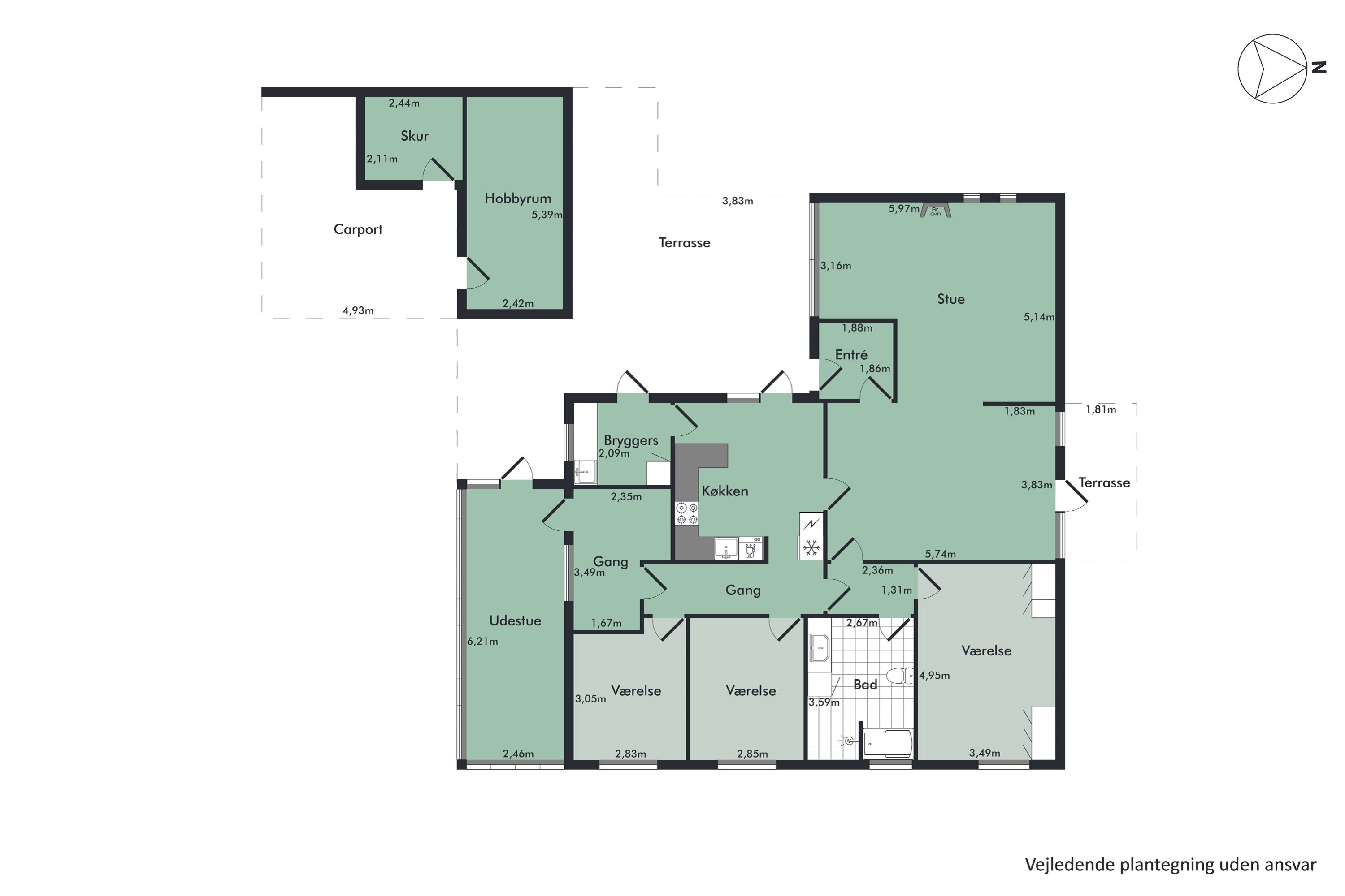 Plantegninger billede af Villaparken 10, Balling, 7860 Spøttrup