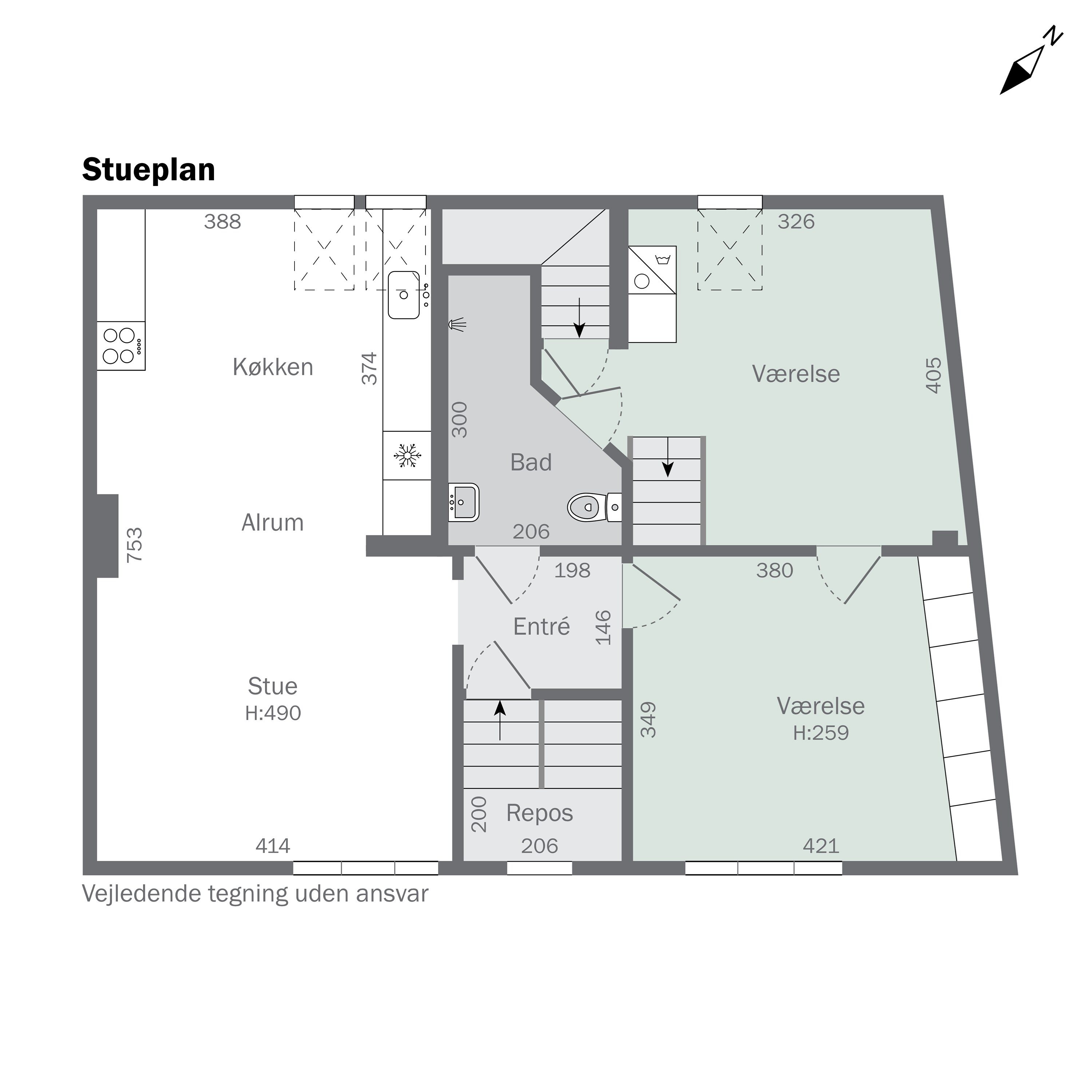 Plantegninger billede af Gammel Lundtoftevej 11, 2., 2800 Kongens Lyngby