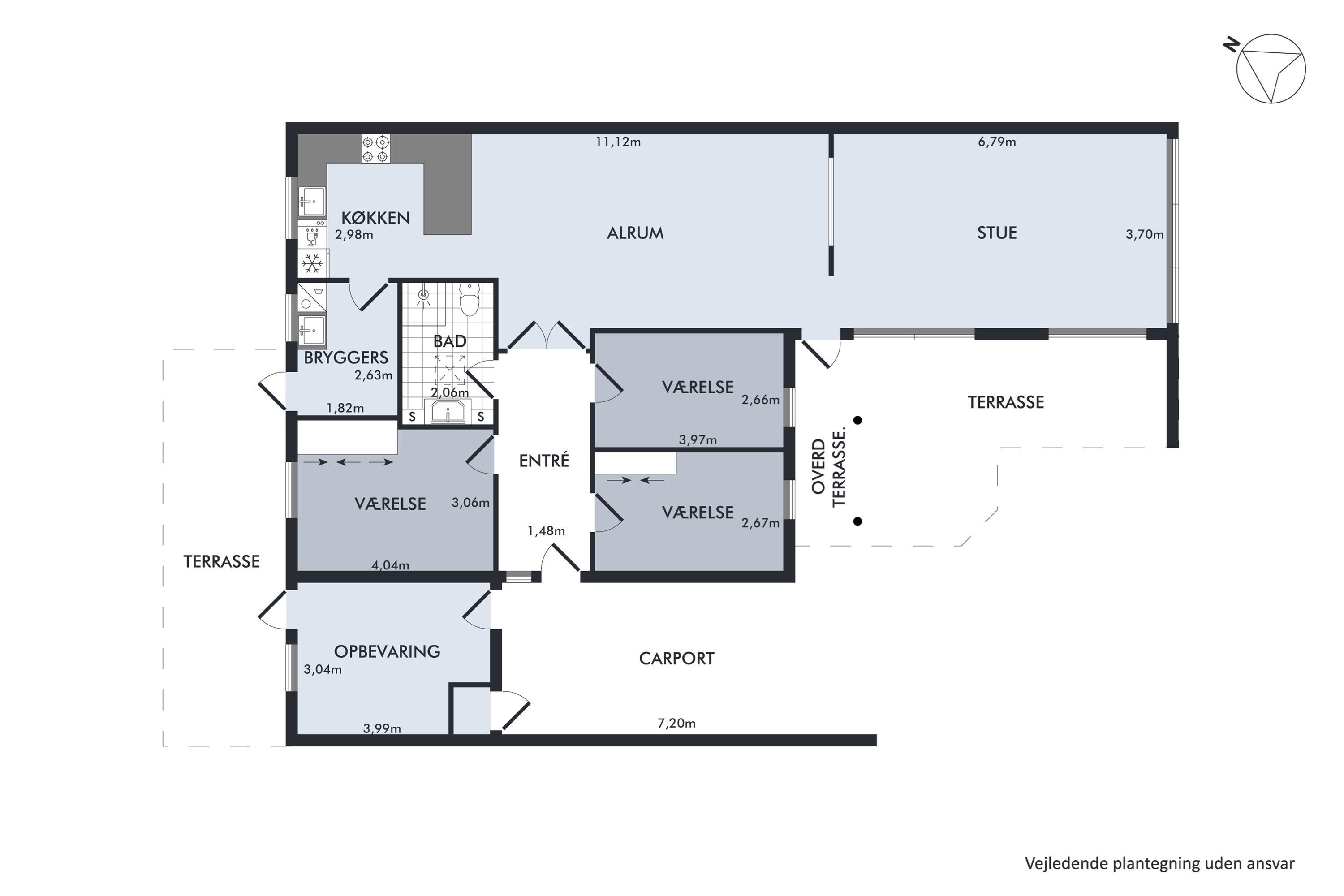 Plantegninger billede af Demstrupvej 47, Dronningborg, 8930 Randers NØ