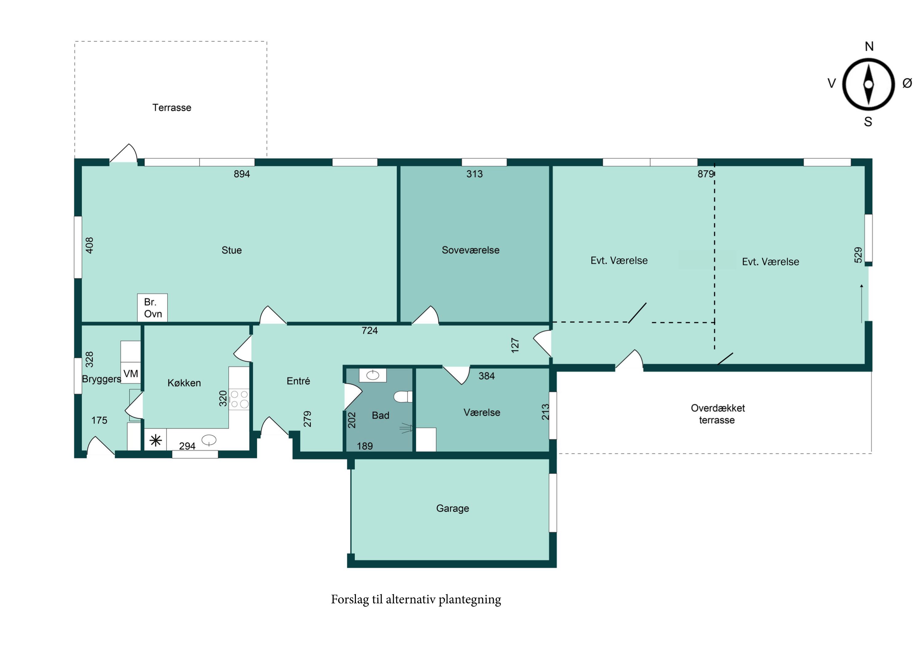 Plantegninger billede af Åvej 16B, Hammersholm, 8700 Horsens