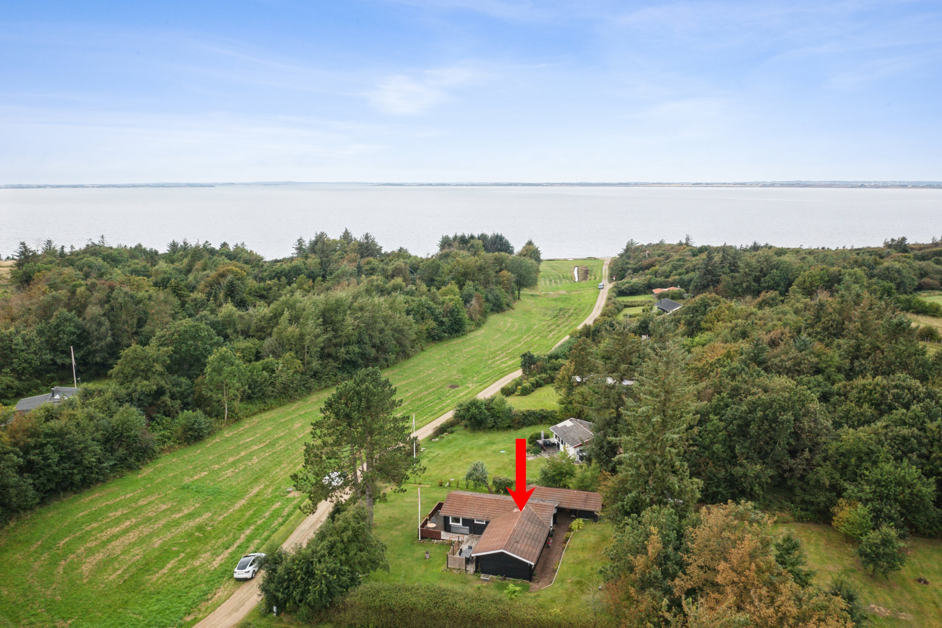 Fremhævet luftfoto billede i fuldskærmstilstand. Billede af Skovstjernevej 8, Vadum, 7860 Spøttrup