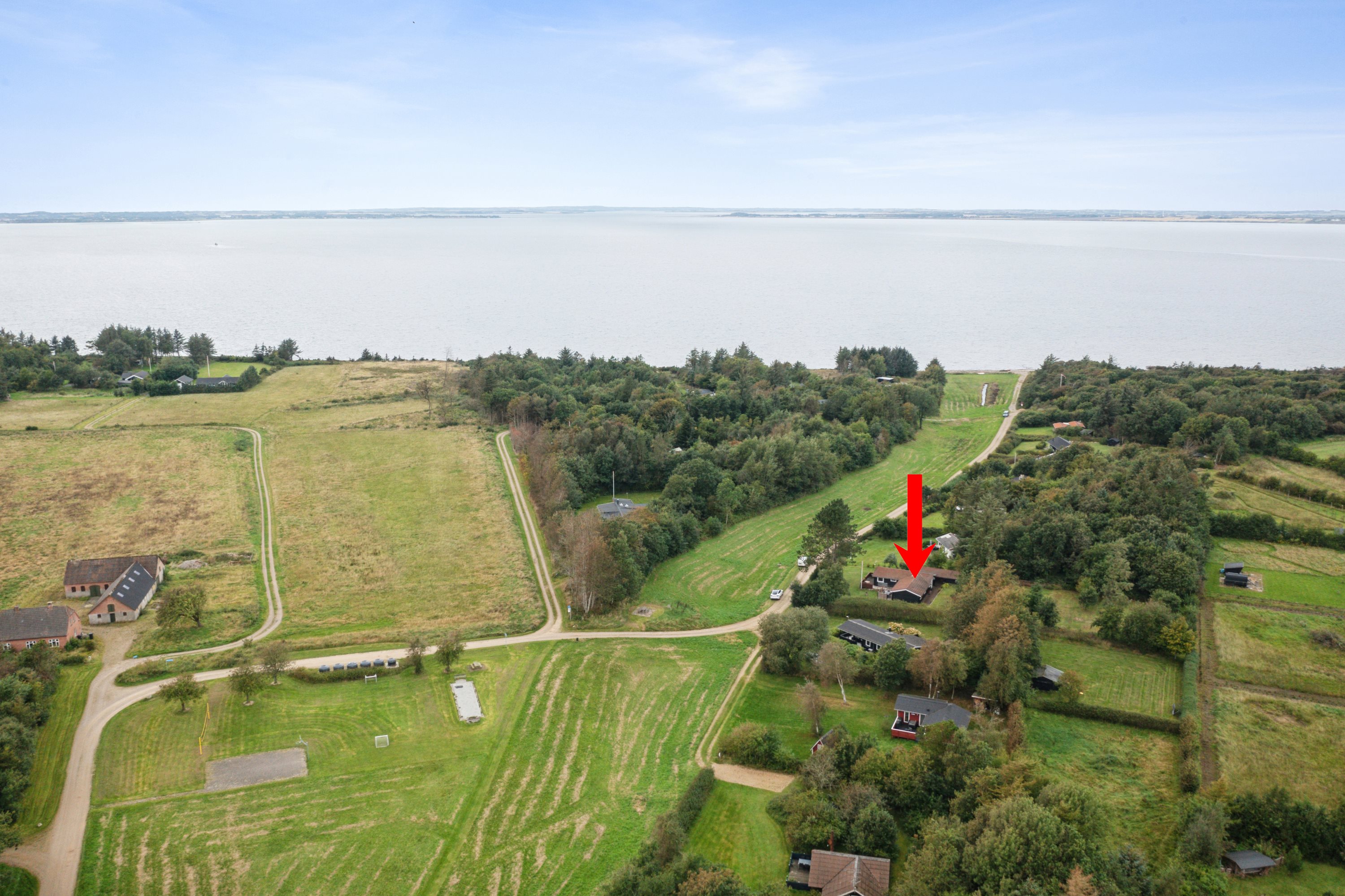 Fremhævet luftfoto billede i fuldskærmstilstand. Billede af Skovstjernevej 8, Vadum, 7860 Spøttrup