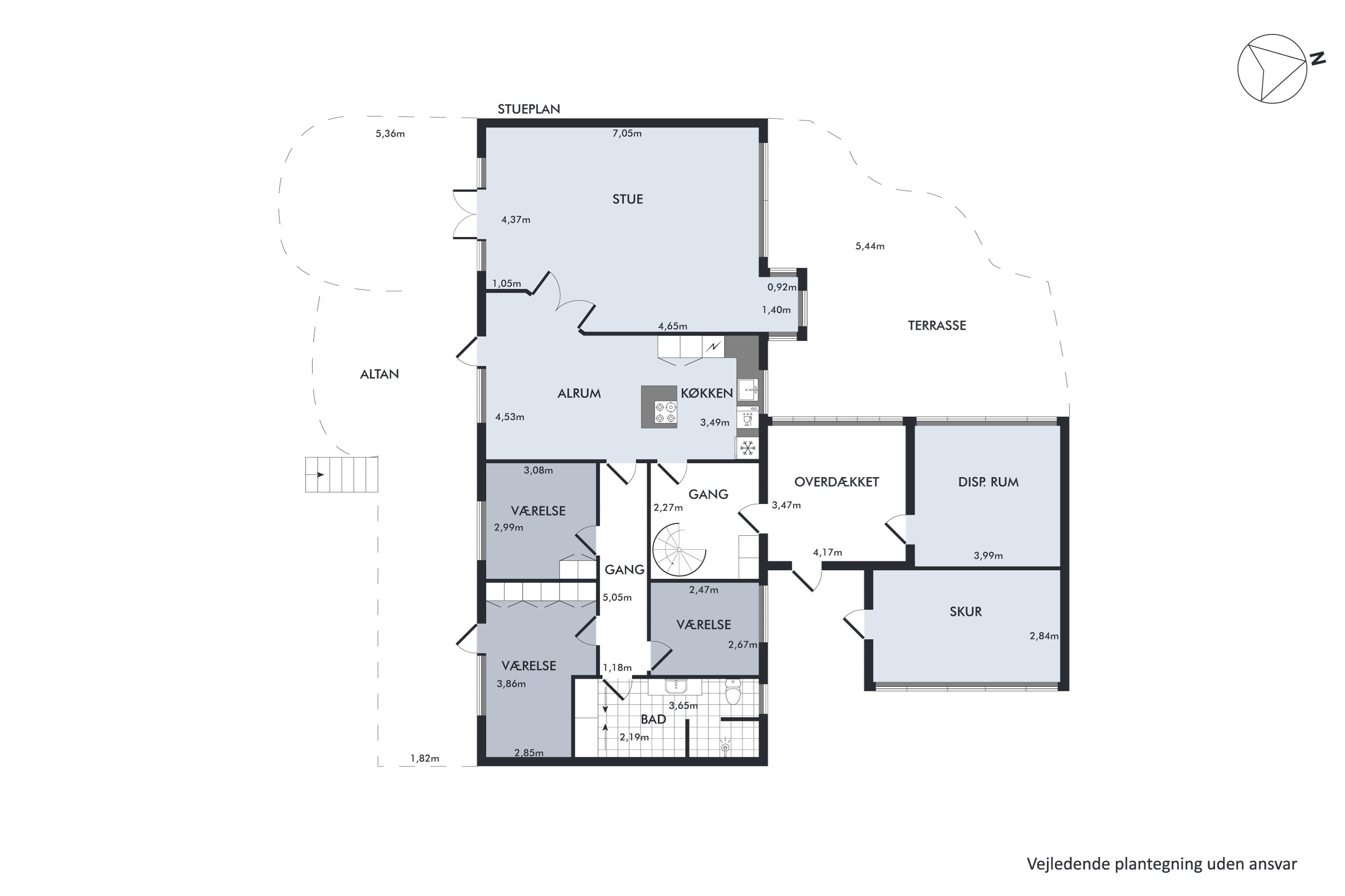 Plantegninger billede af Solbakken 2, Ræhr, 7730 Hanstholm