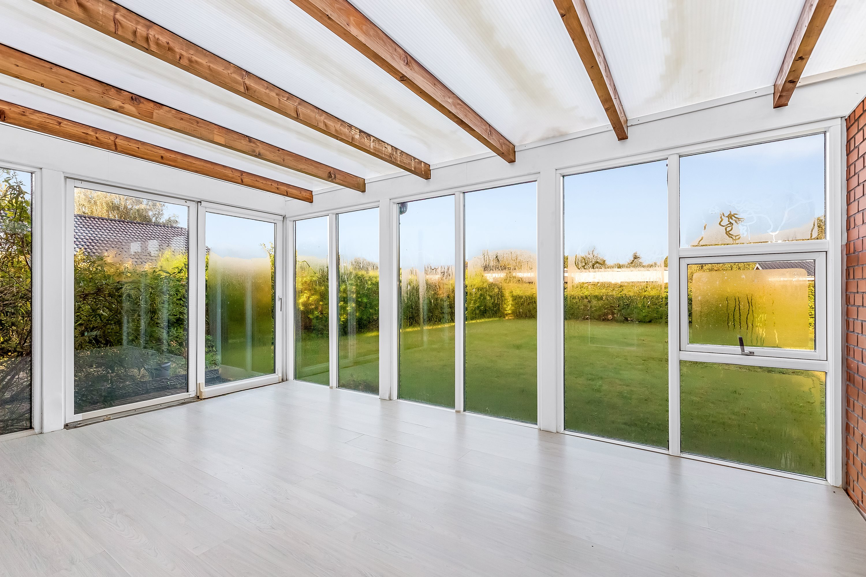 Fremhævet udestue billede i fuldskærmstilstand. Billede af Anne Franks Vej 2, 7500 Holstebro