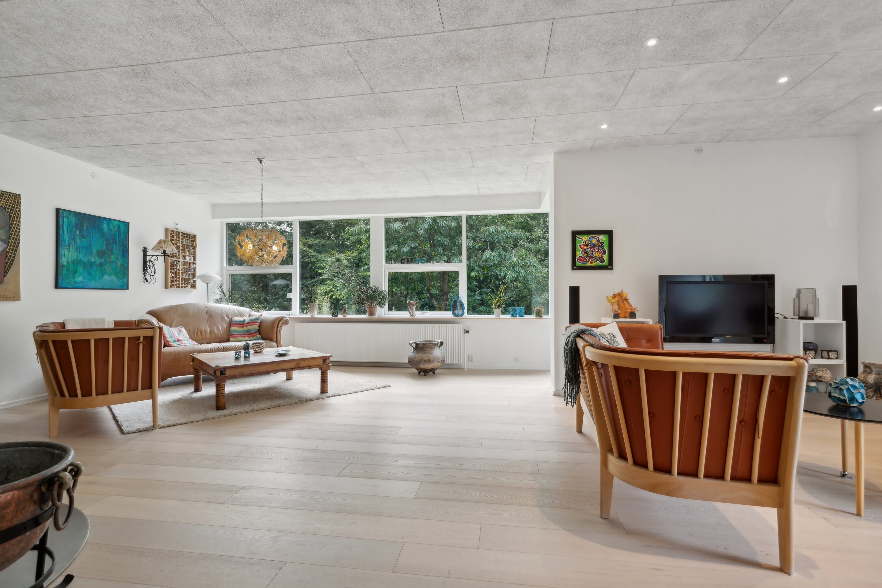 Fremhævet stue billede i fuldskærmstilstand. Billede af Sankelmarksvej 21, 8600 Silkeborg