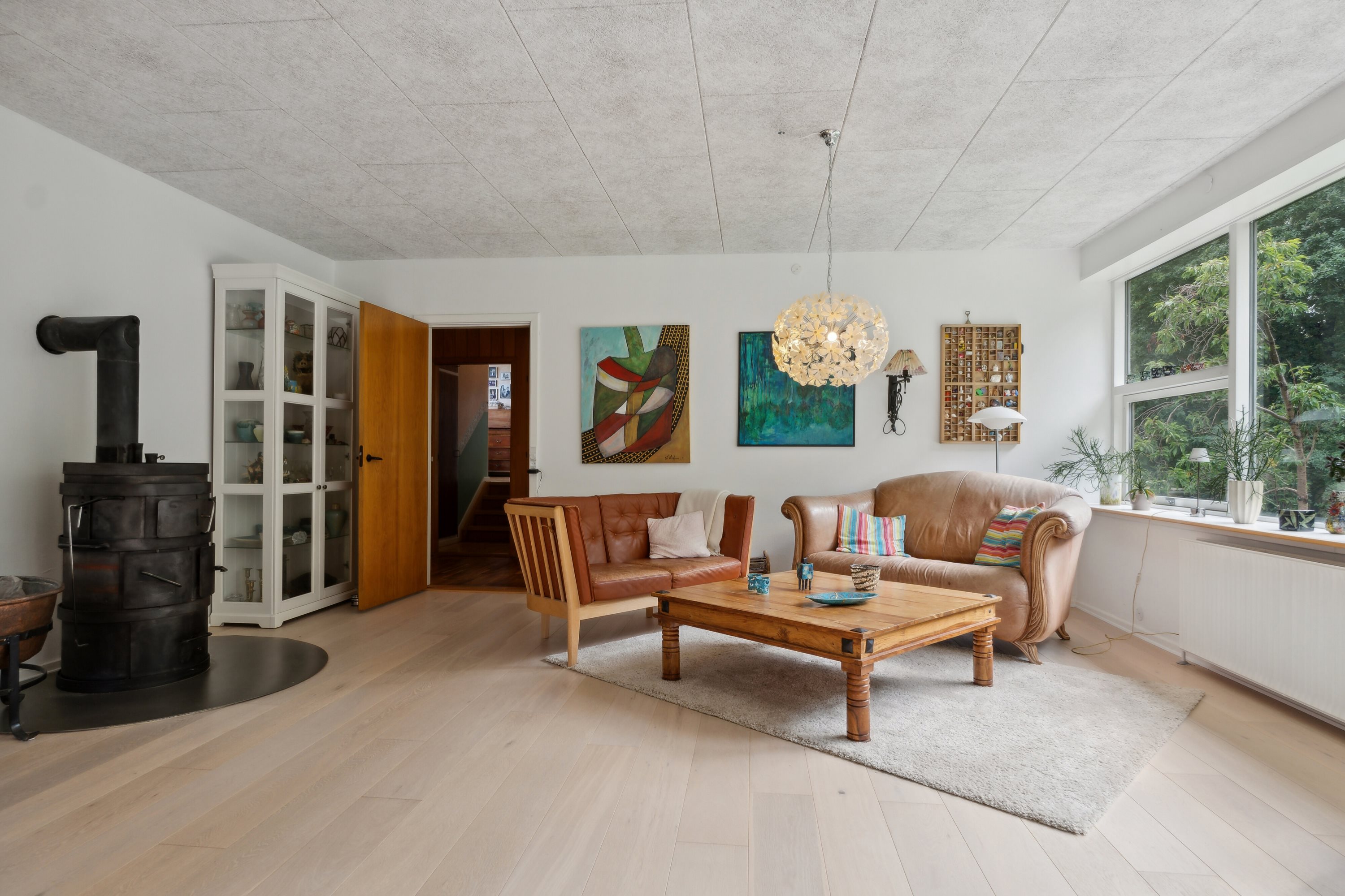 Fremhævet stue billede i fuldskærmstilstand. Billede af Sankelmarksvej 21, 8600 Silkeborg