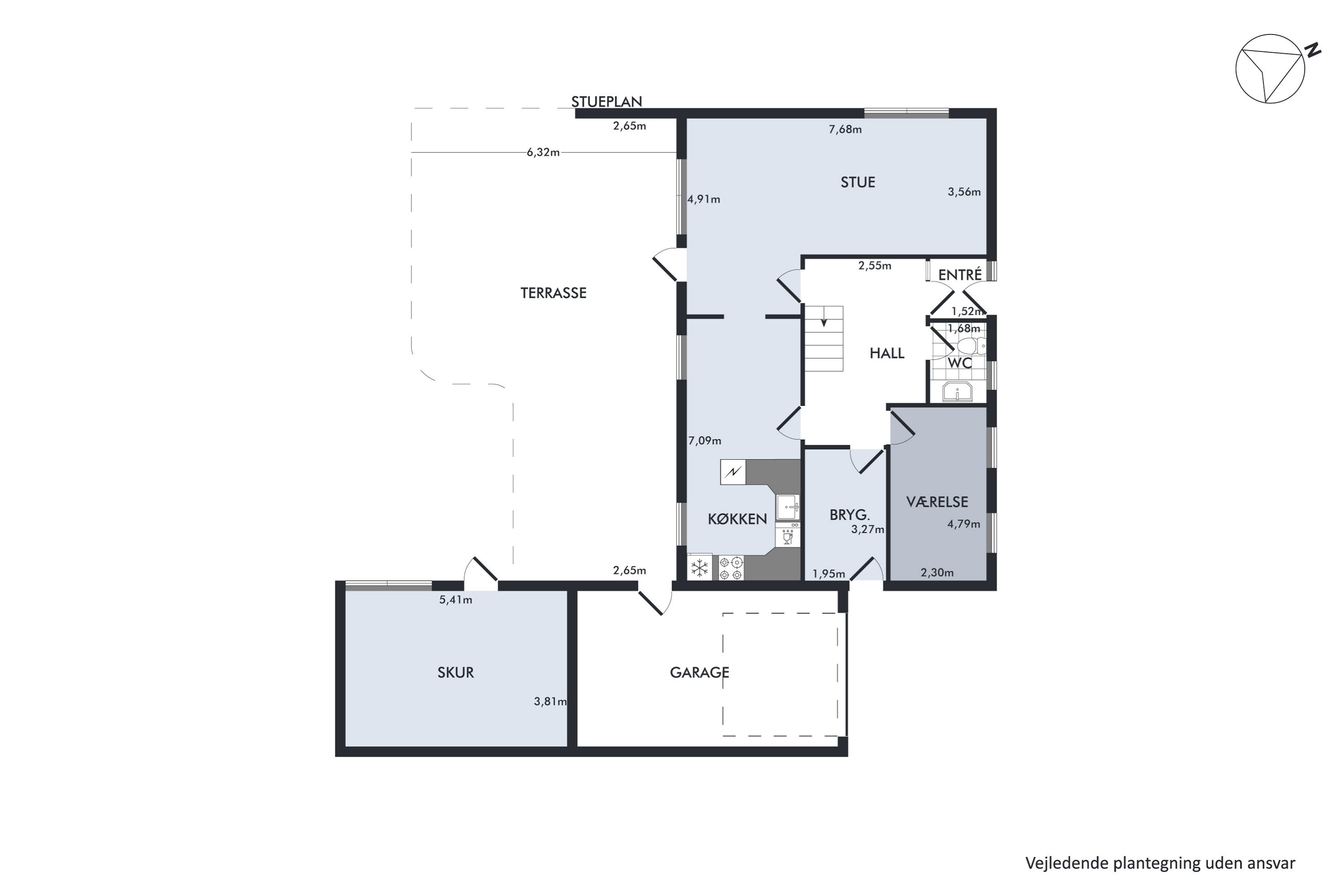 Plantegninger billede af Bygmarken 8, 7730 Hanstholm