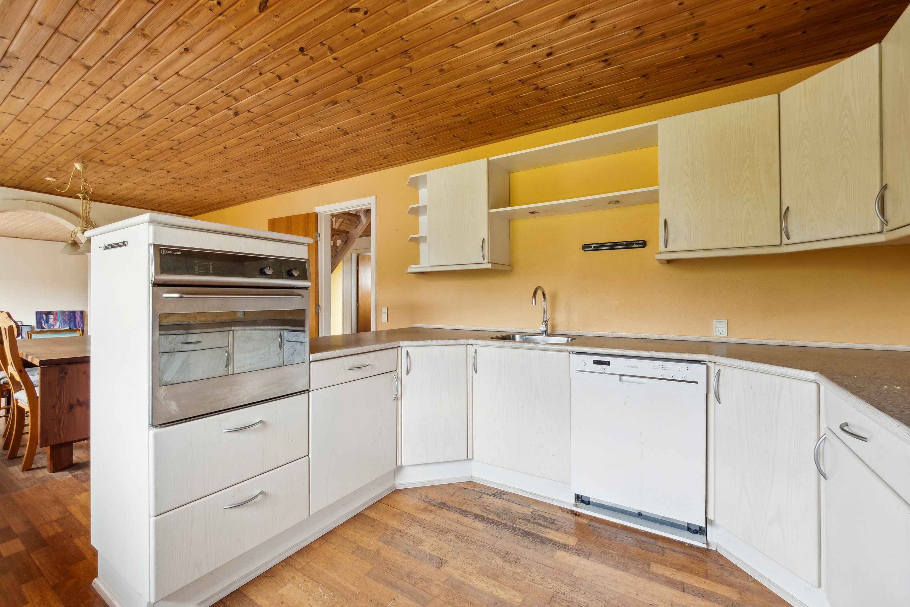 Fremhævet køkken billede i fuldskærmstilstand. Billede af Bygmarken 8, 7730 Hanstholm