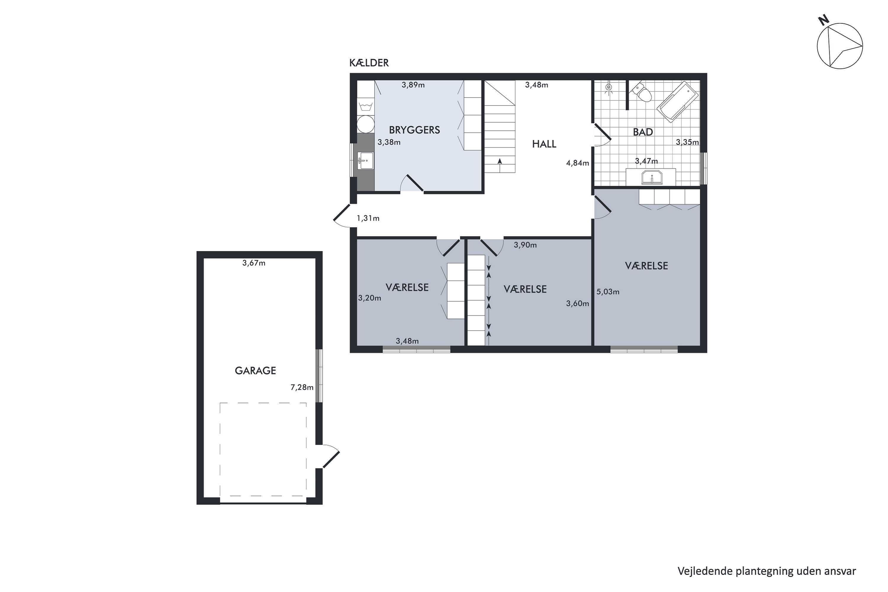 Plantegninger billede af Stadionvej 3, Tilsted, 7700 Thisted