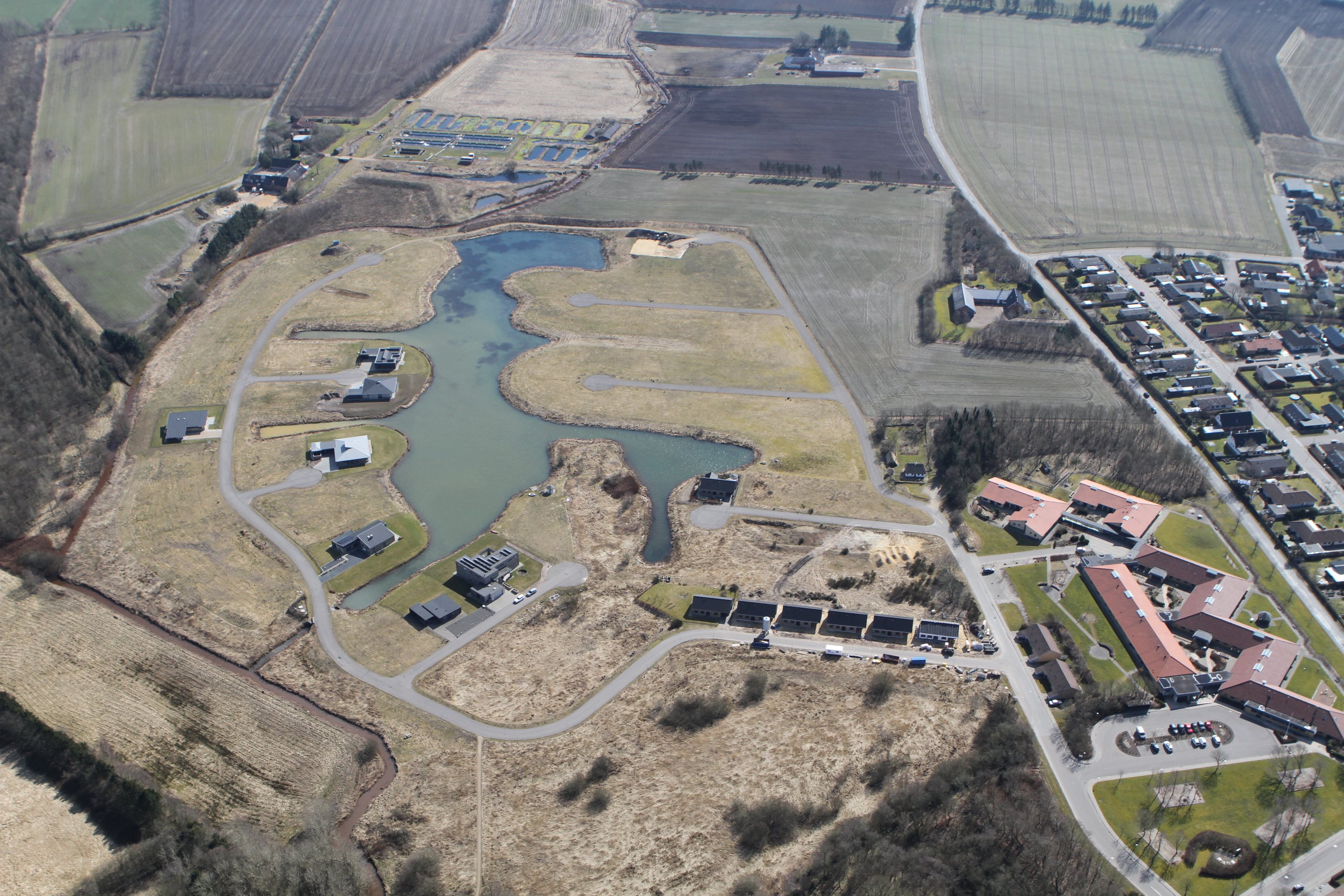 Fremhævet luftfoto billede i fuldskærmstilstand. Billede af Ågade 11, 6880 Tarm