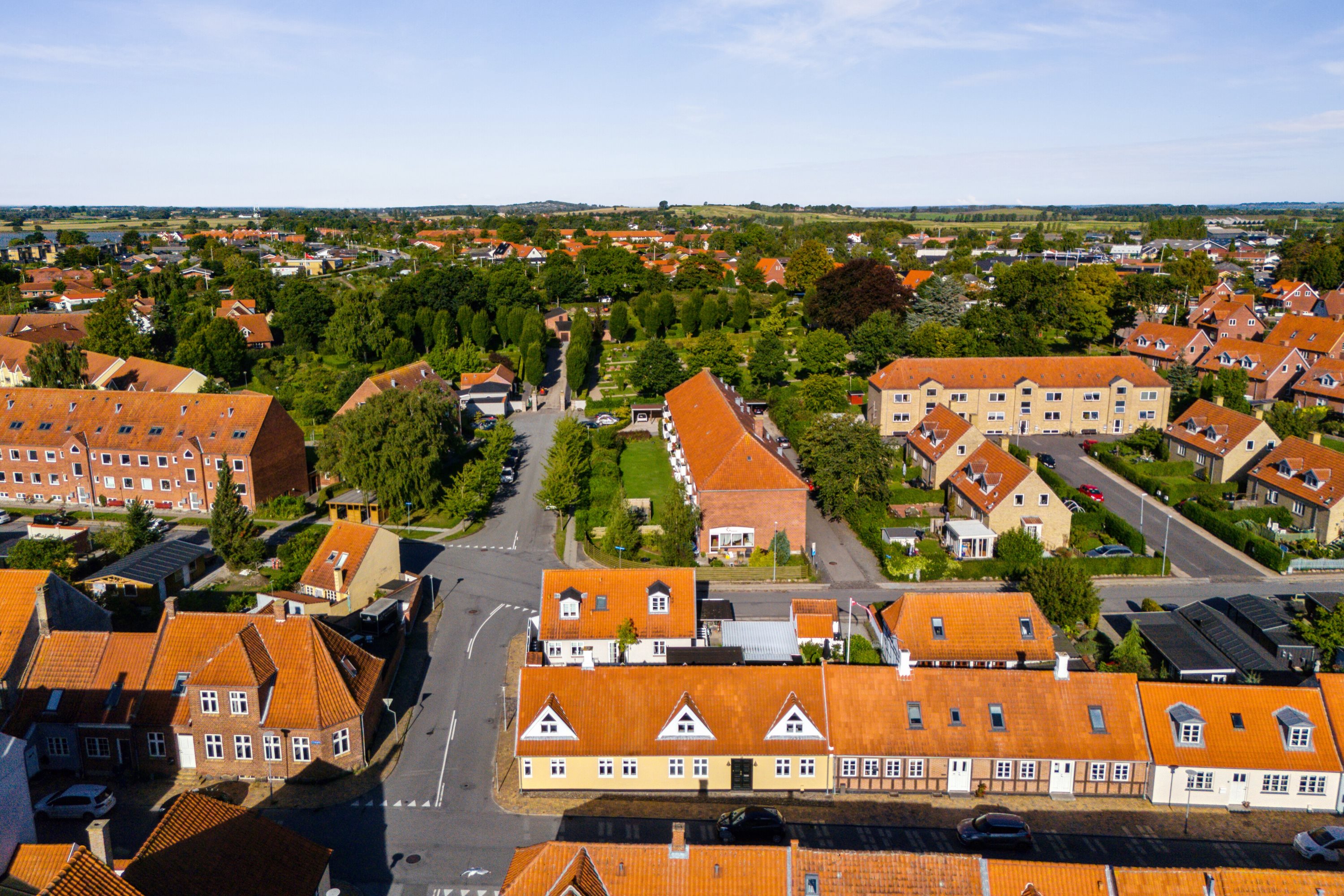 Fremhævet luftfoto billede i fuldskærmstilstand. Billede af Langegade 89, 5300 Kerteminde