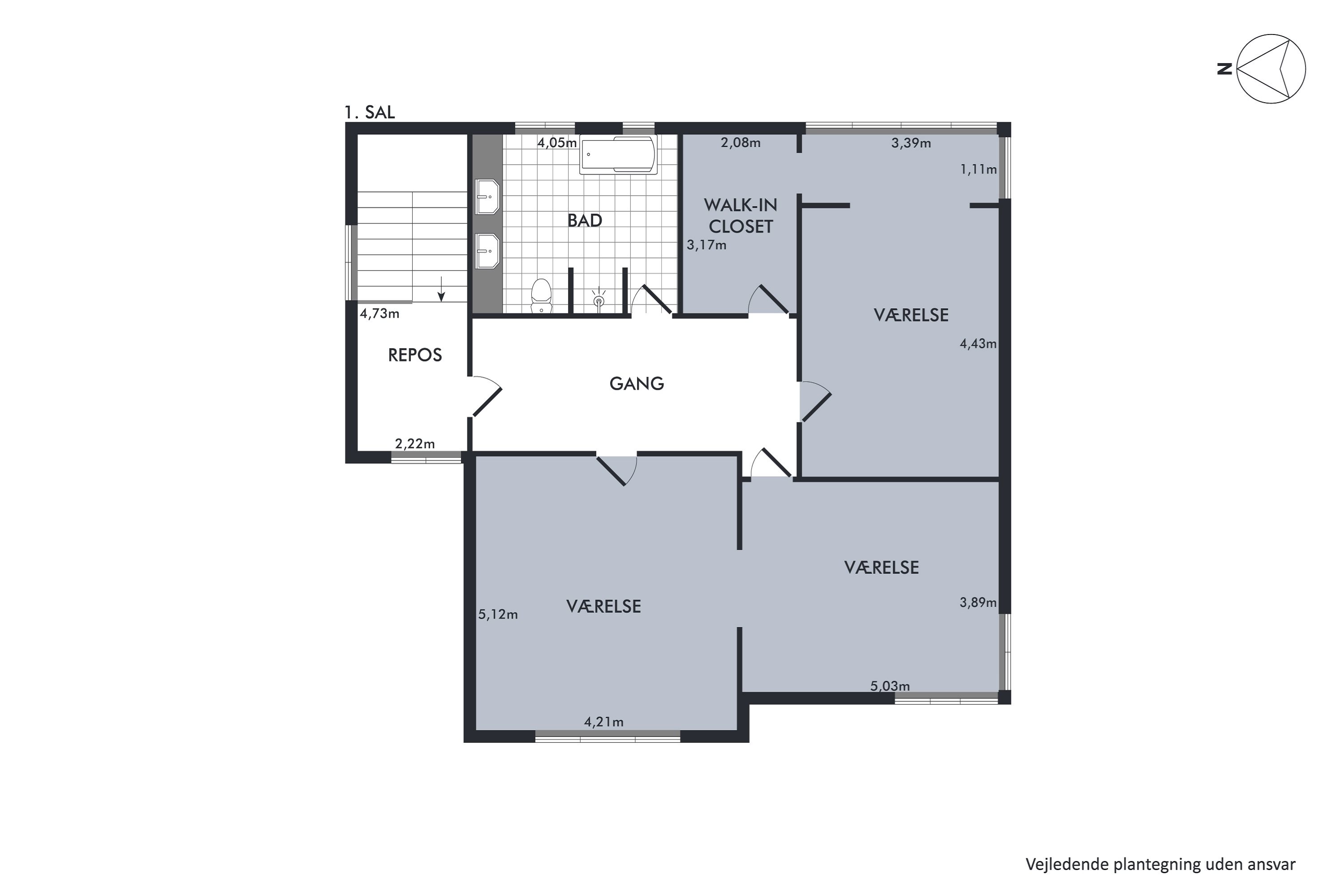 Plantegninger billede af Fladbrovej 17, 8920 Randers NV