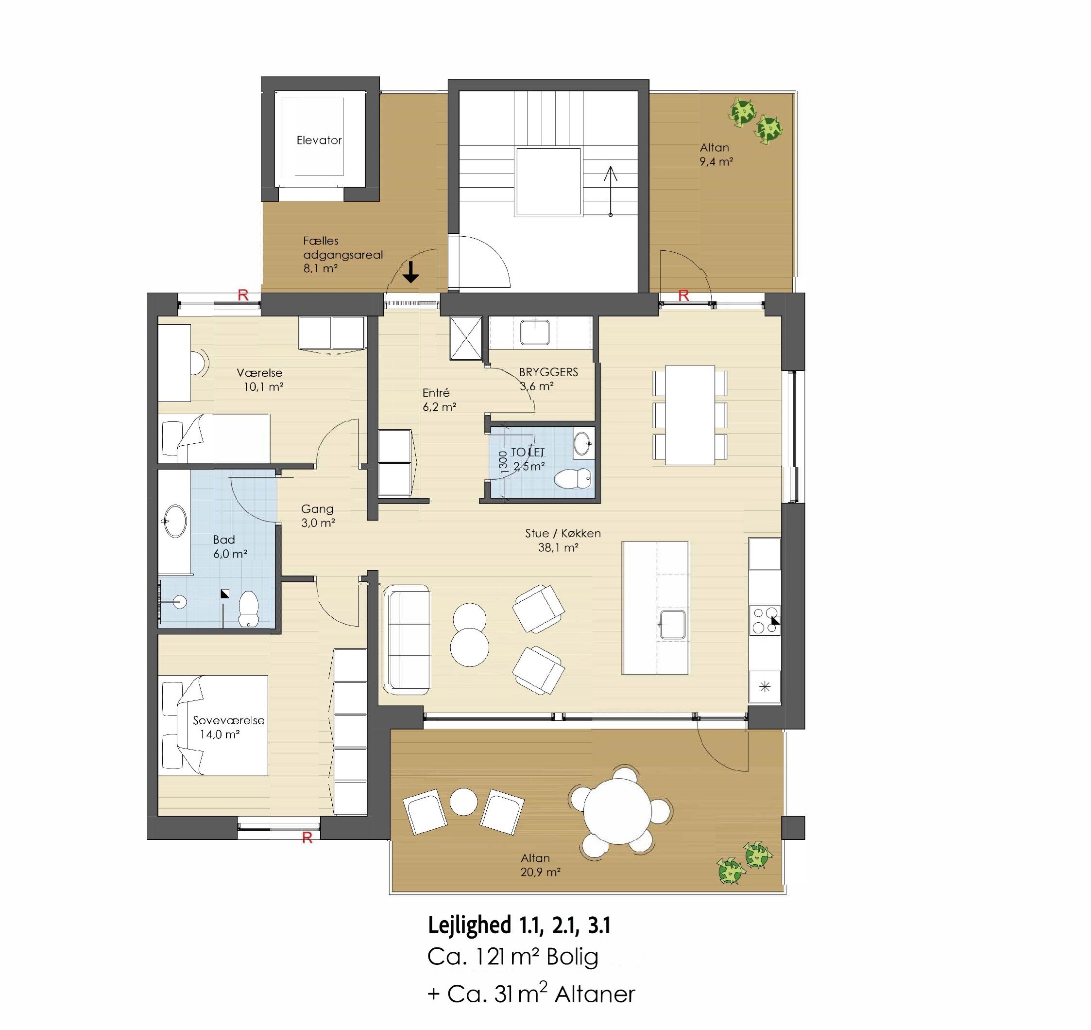 Plantegninger billede af Sdr Boulevard 5A, 2. 1., 7800 Skive