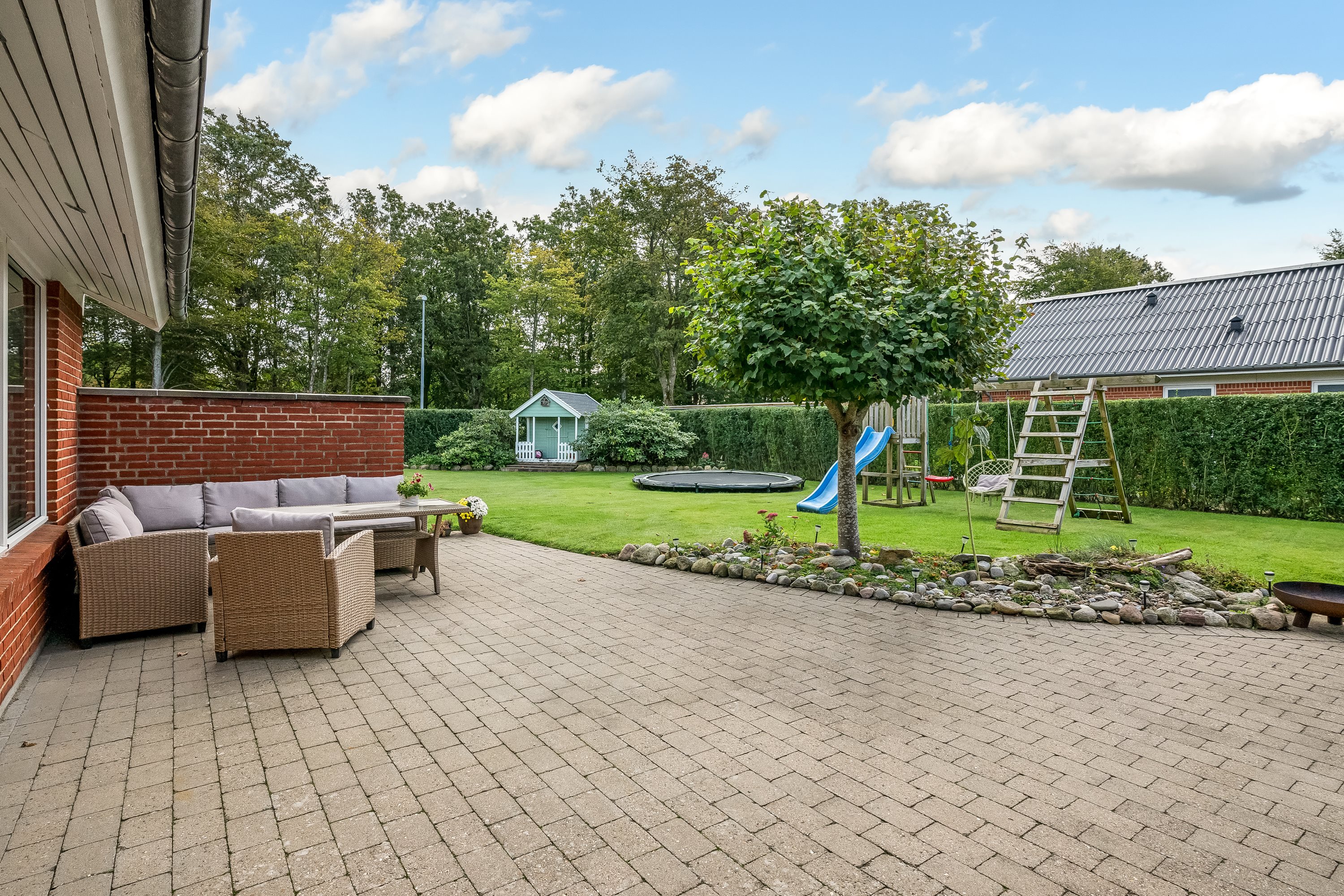 Fremhævet terrasse billede i fuldskærmstilstand. Billede af Vald Poulsens Vej 5, 7500 Holstebro