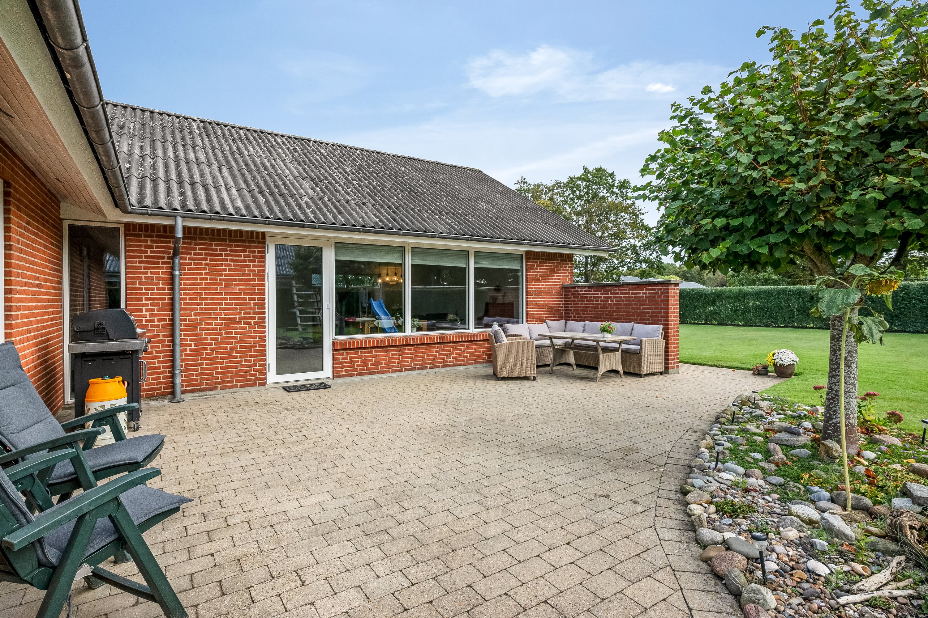 Fremhævet terrasse billede i fuldskærmstilstand. Billede af Vald Poulsens Vej 5, 7500 Holstebro