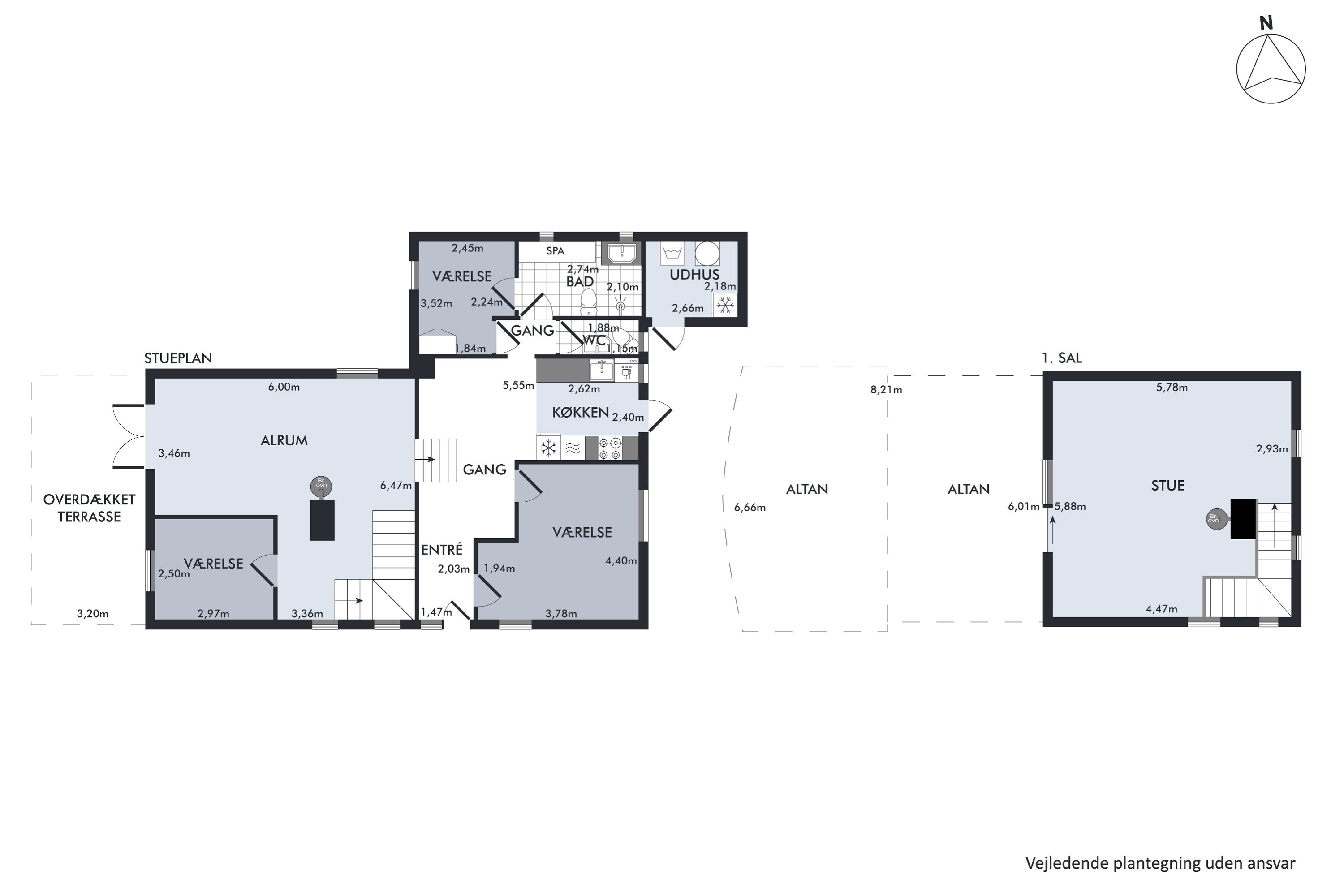 Plantegninger billede af Højvangen 4, Boeslum Bakker , 8400 Ebeltoft
