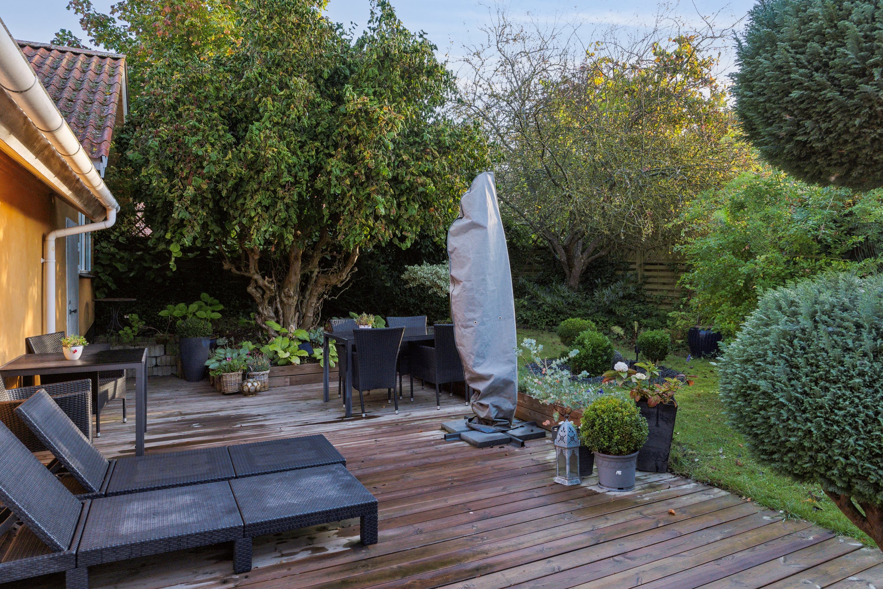 Fremhævet terrasse billede i fuldskærmstilstand. Billede af Bonderupvej 11, 4350 Ugerløse