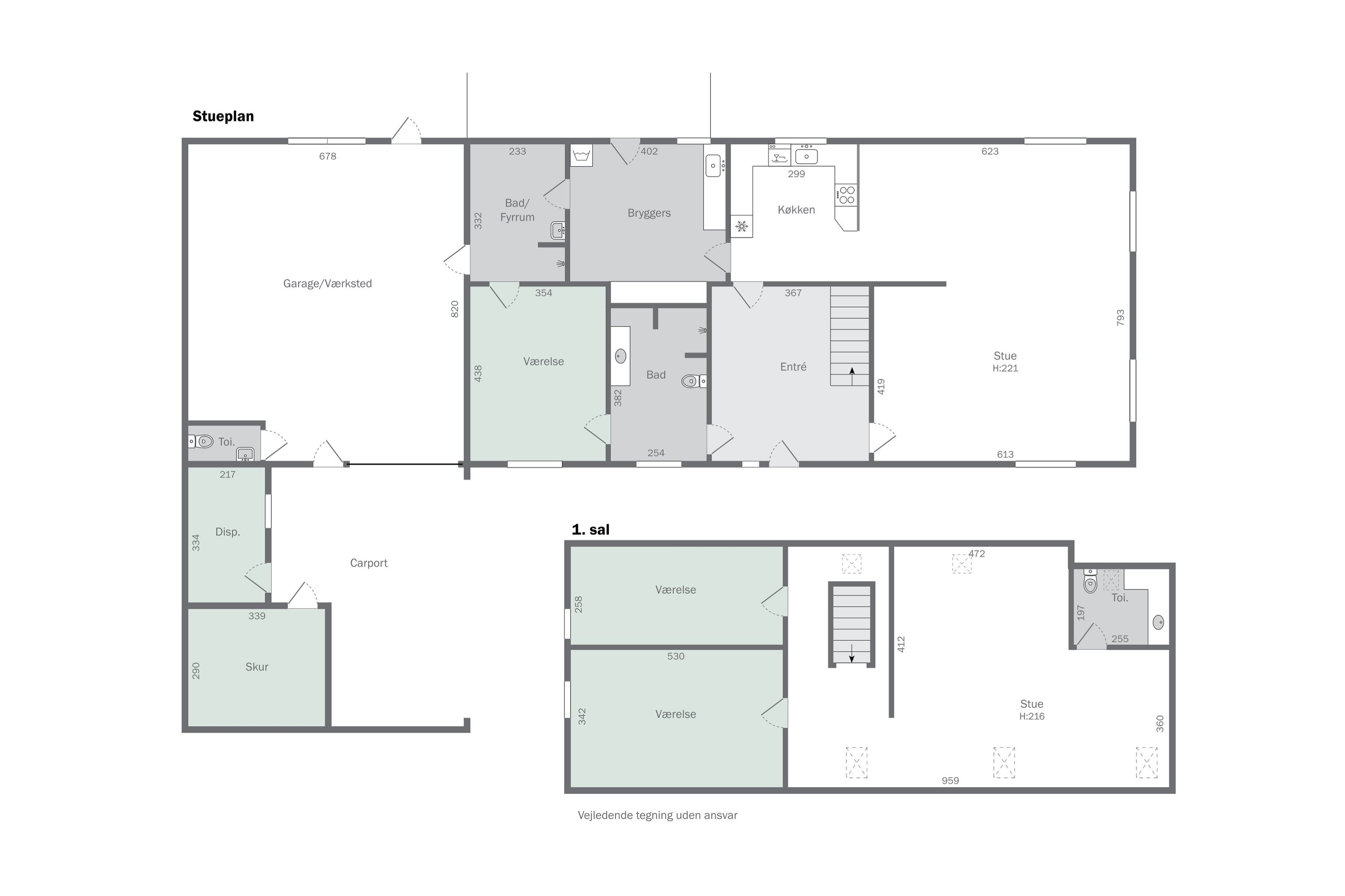 Plantegninger billede af Bonderupvej 11, 4350 Ugerløse