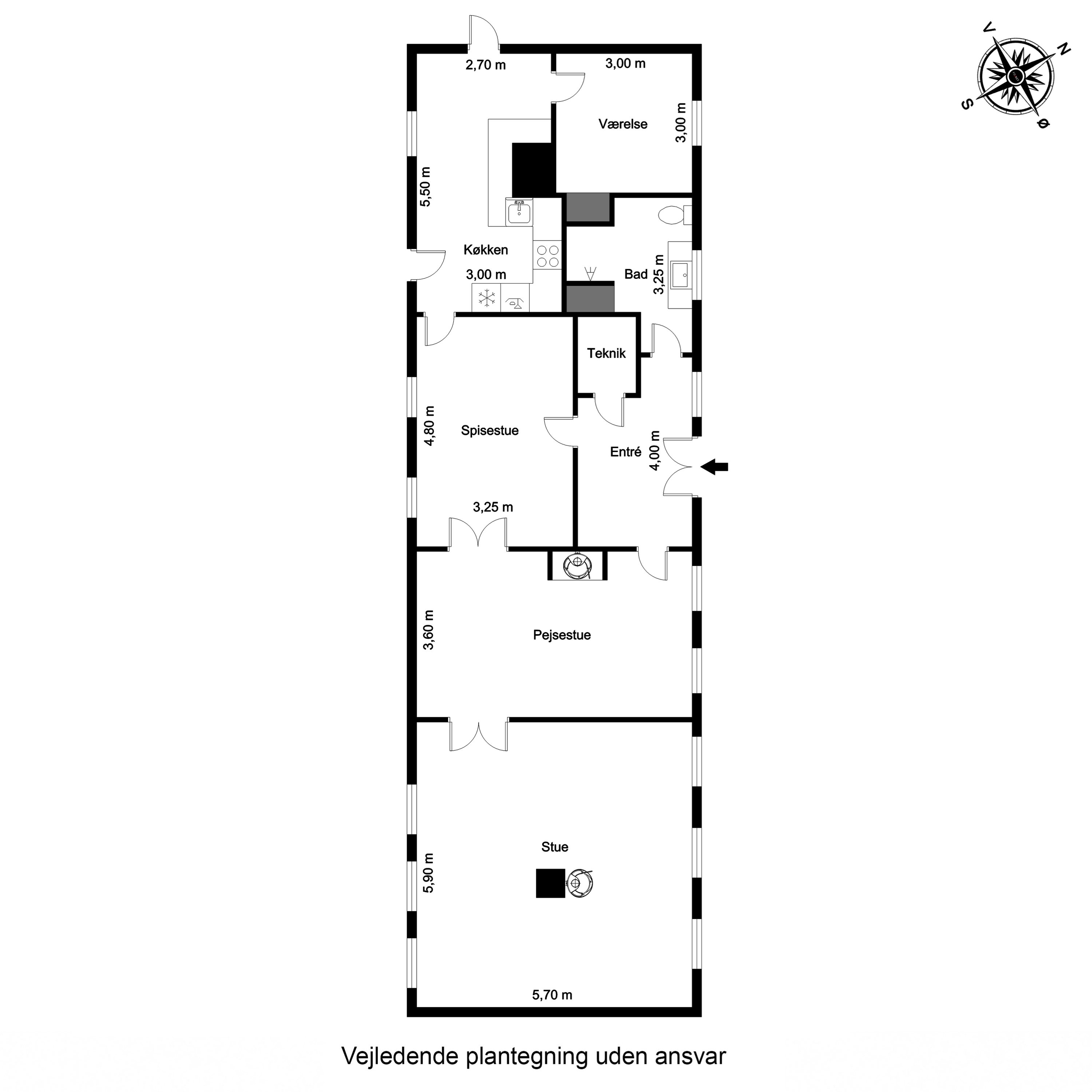 Plantegninger billede af Klosterhedevej 10, Gudum, 7620 Lemvig