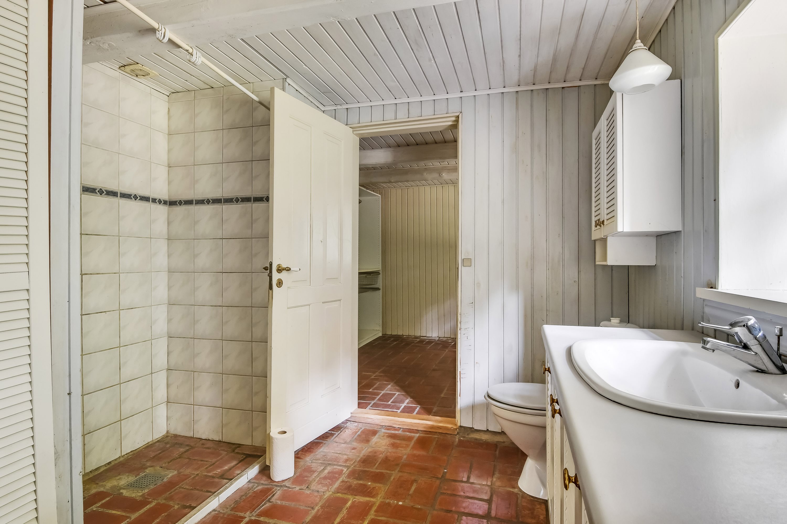 Fremhævet badeværelse billede i fuldskærmstilstand. Billede af Klosterhedevej 10, Gudum, 7620 Lemvig