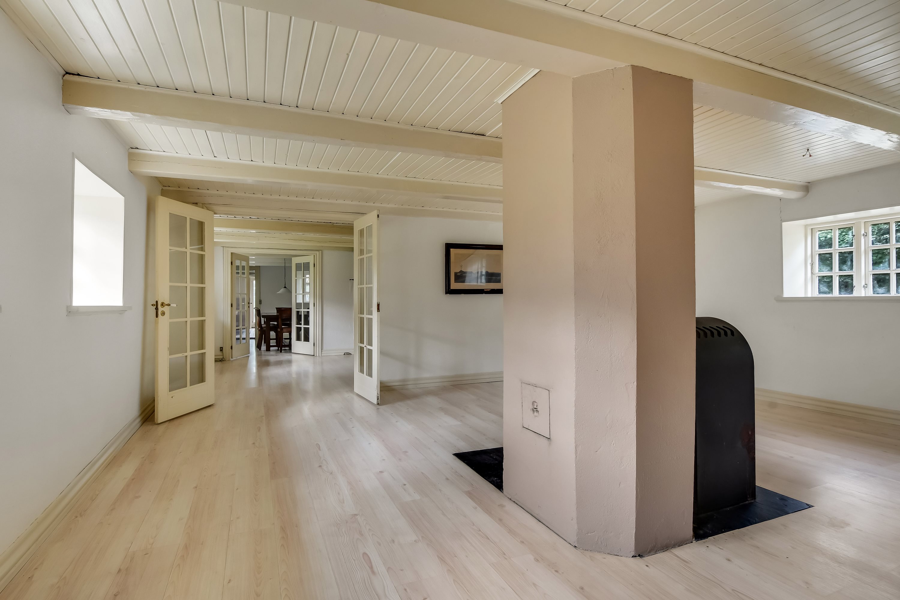 Fremhævet stue billede i fuldskærmstilstand. Billede af Klosterhedevej 10, Gudum, 7620 Lemvig