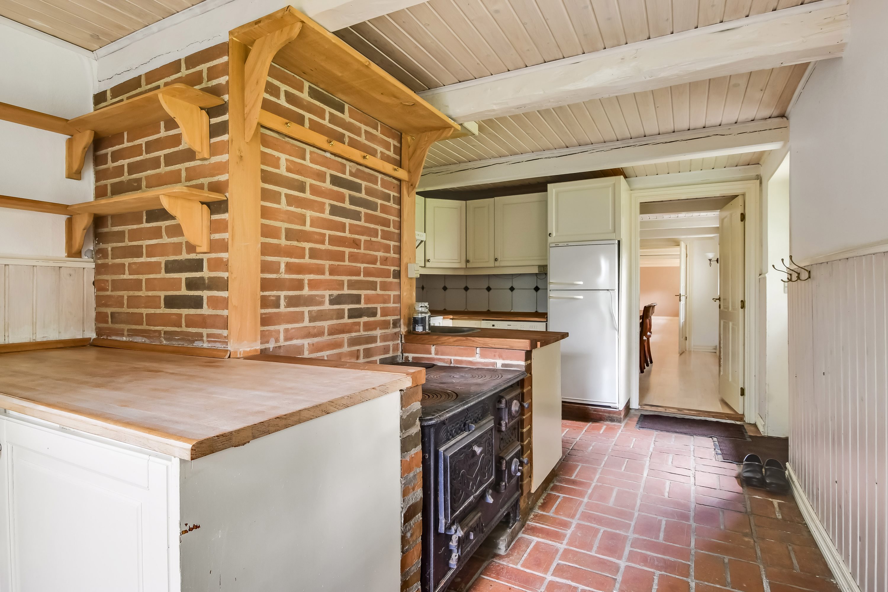 Fremhævet køkken billede i fuldskærmstilstand. Billede af Klosterhedevej 10, Gudum, 7620 Lemvig