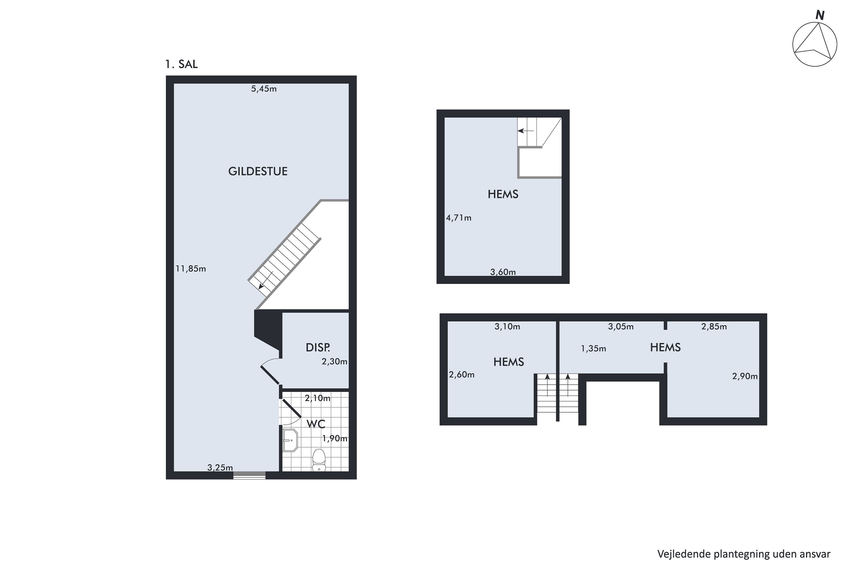 Plantegninger billede af Over Bækken 12, 9530 Støvring