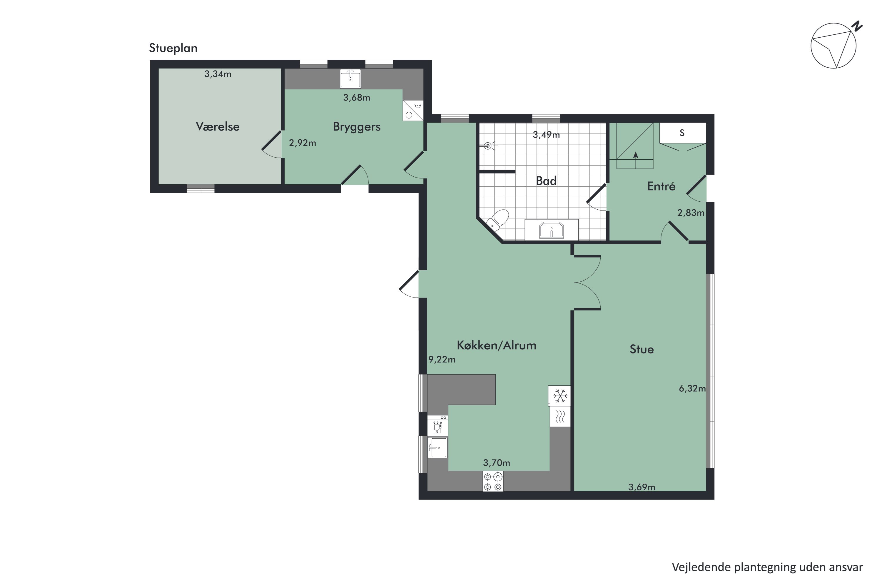 Plantegninger billede af Bredgade 31, 9610 Nørager