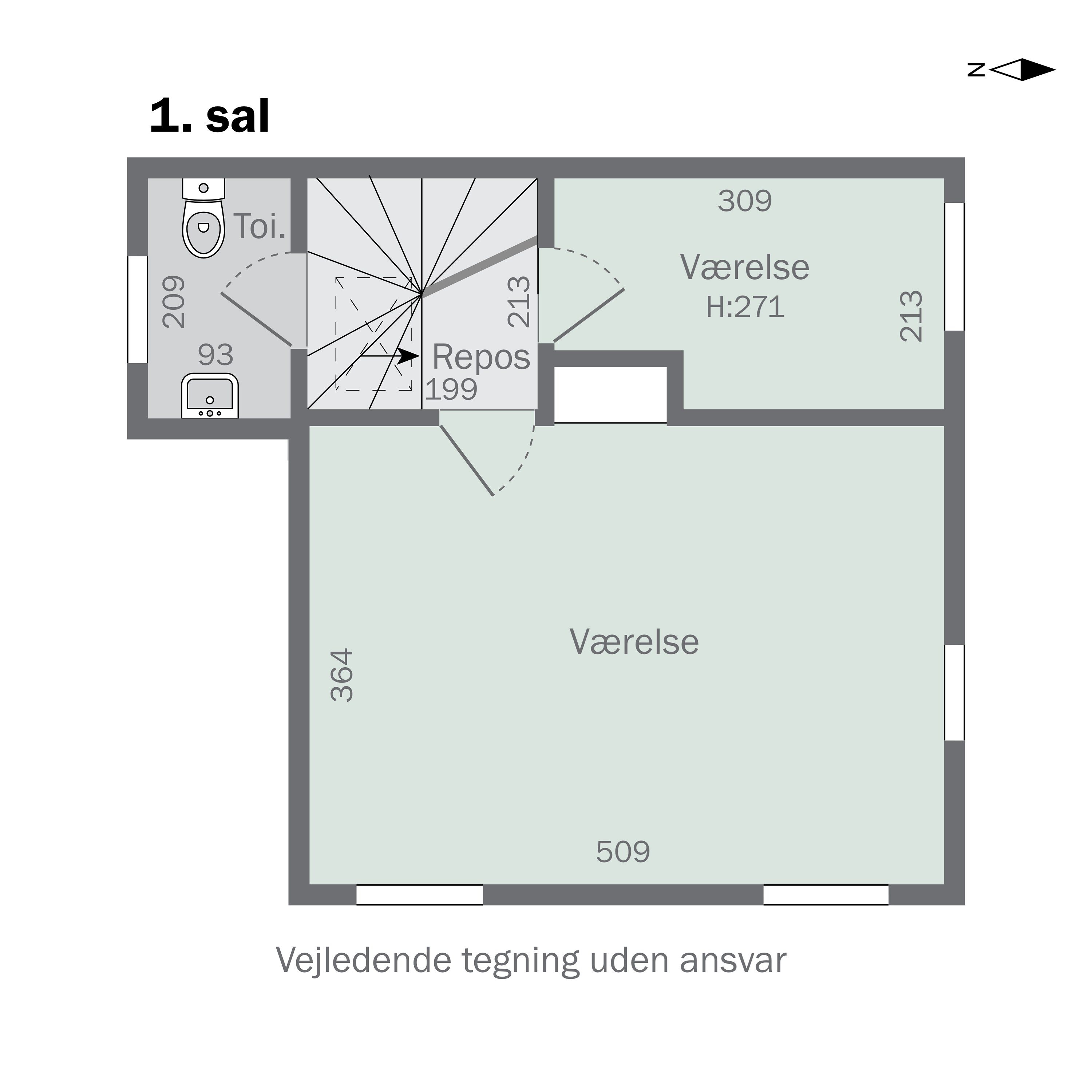 Plantegninger billede af Capellas Alle 23, 2770 Kastrup