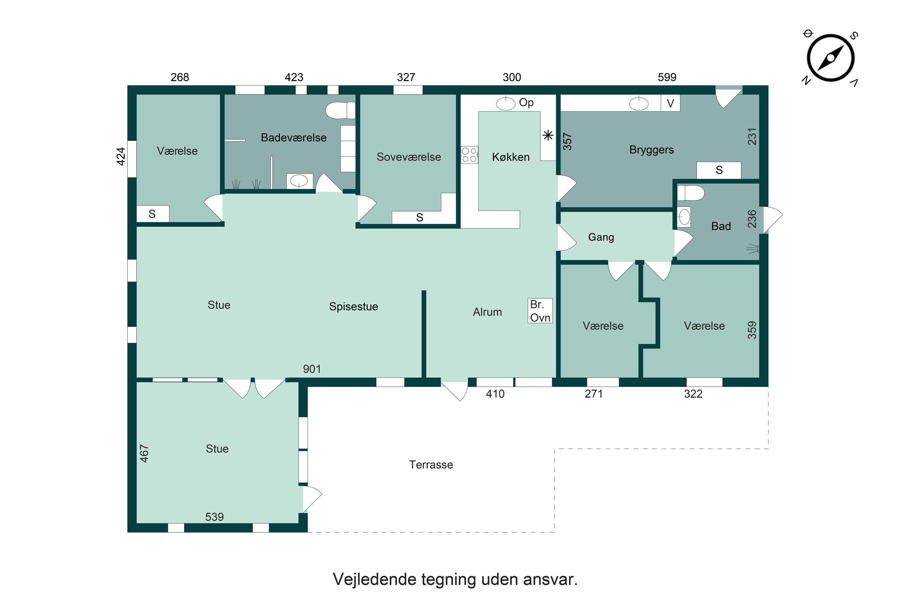 Plantegninger billede af Vibevej 7, Snaptun, 7130 Juelsminde