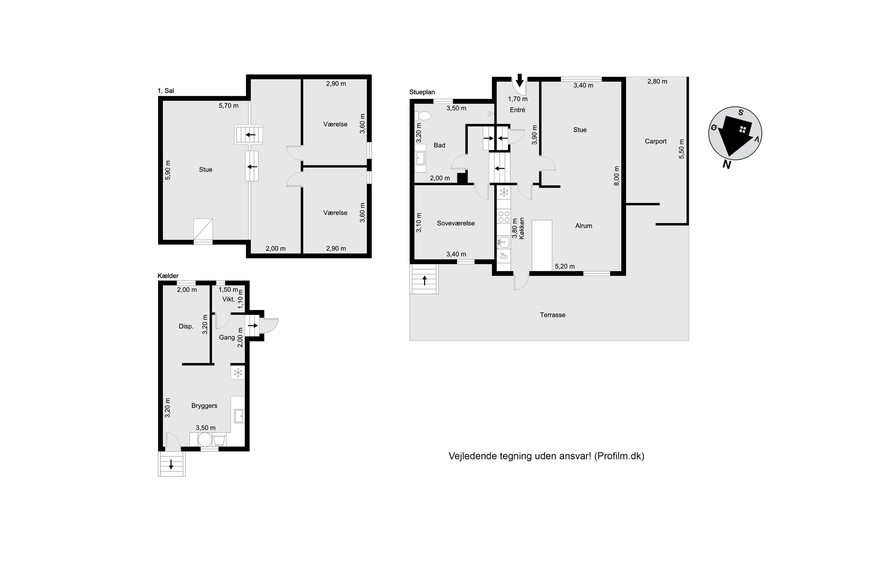 Plantegninger billede af Vesterled 28, 7620 Lemvig